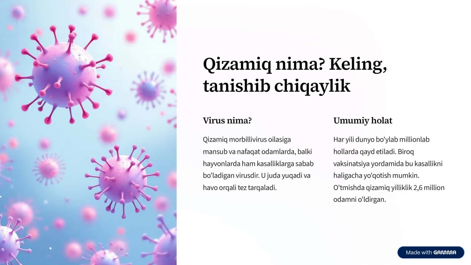 Qizamiq kasalligi: Xavfsizlik va oldini olish 2