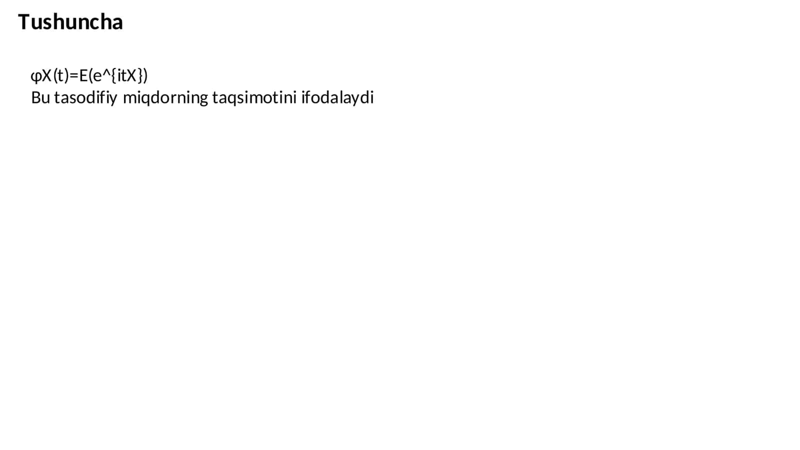 Xarakteristik funksiyalar 2