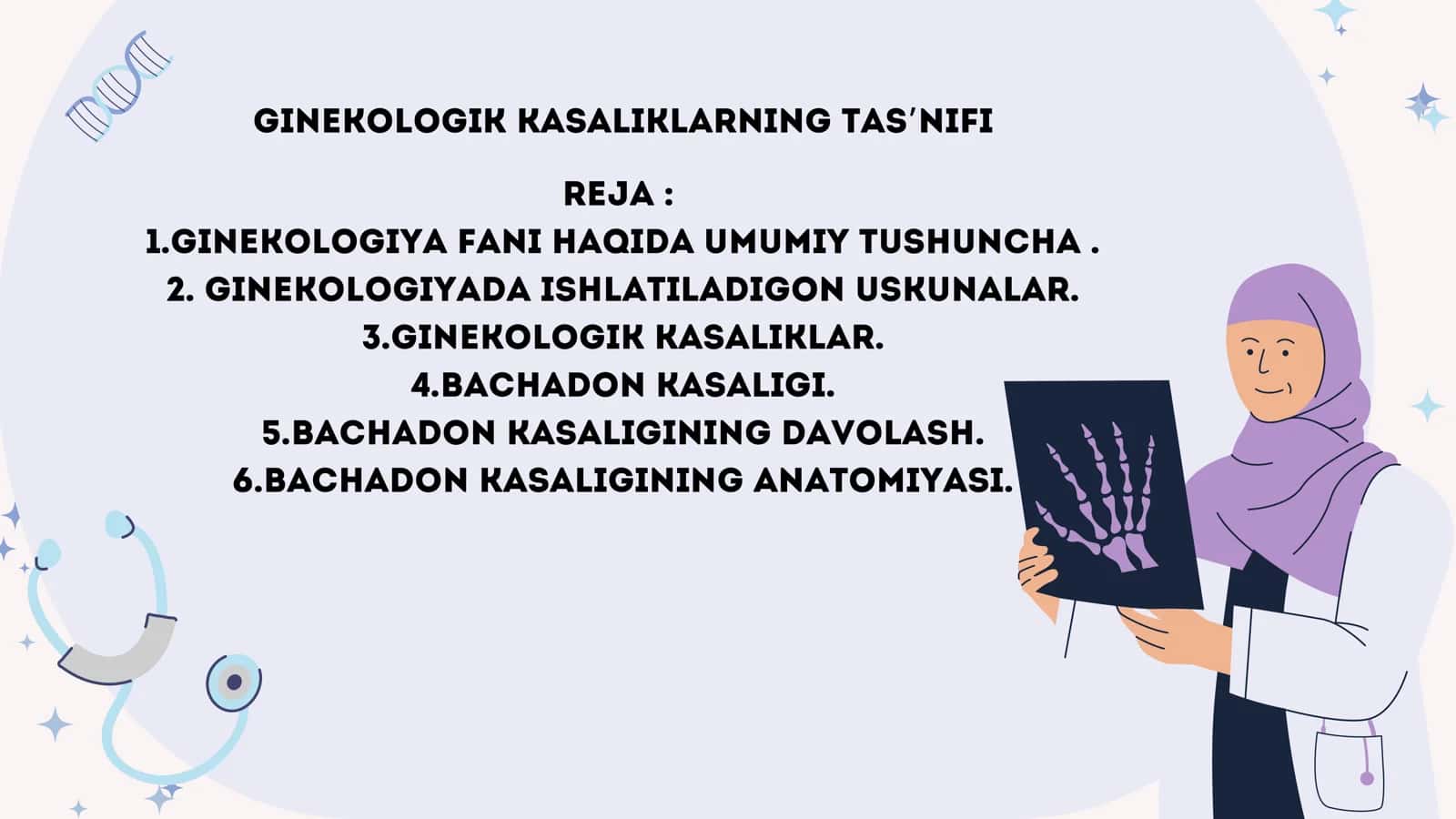 Ginekologiya fani haqida umumiy tushuncha 2