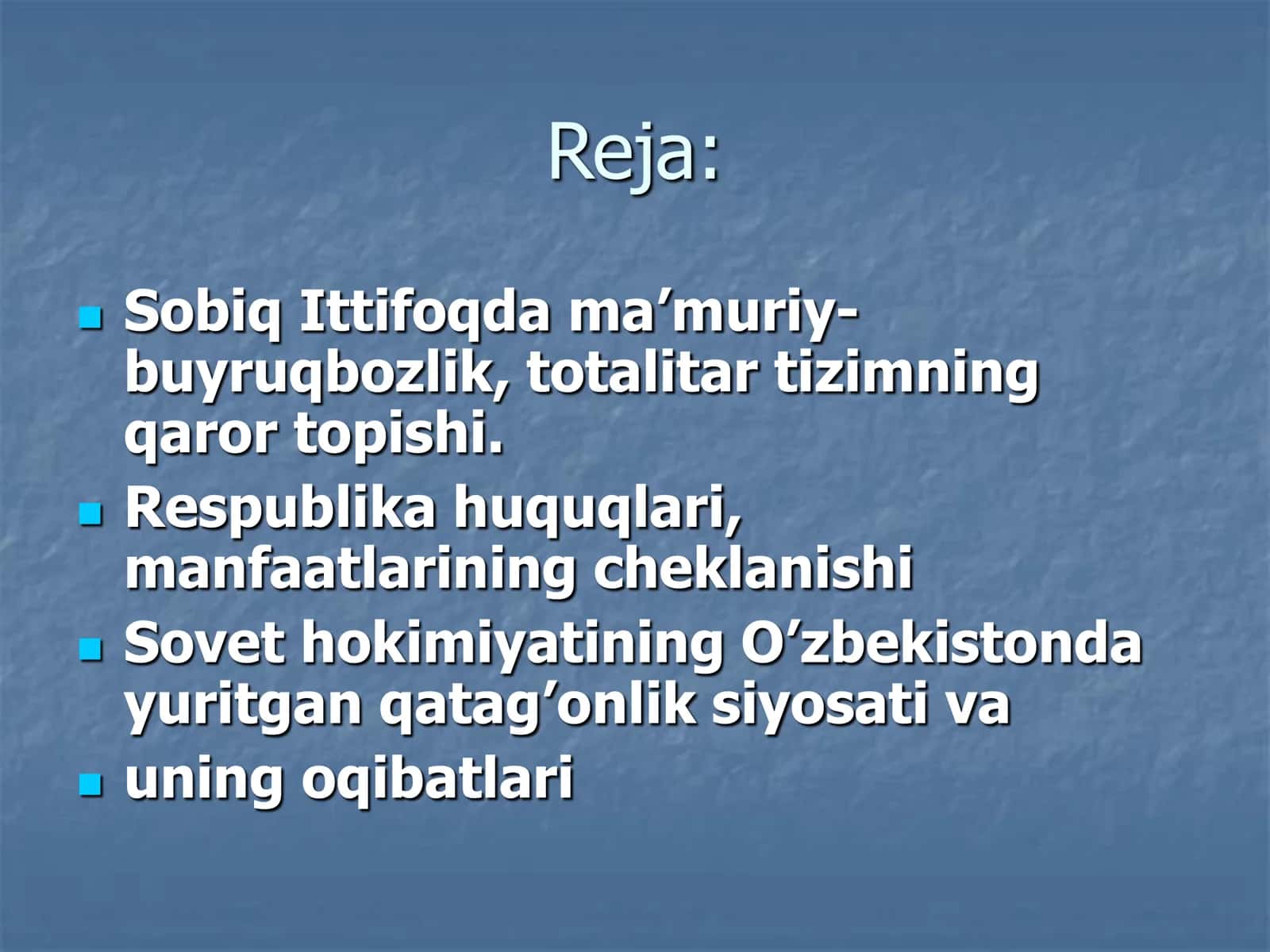 SOVET QATAGʻON SIYOSATI 2