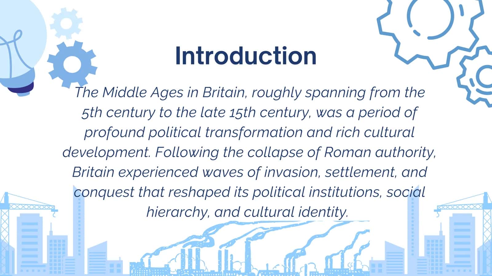 Political and Cultural Development of Britain During the Middle Ages 2