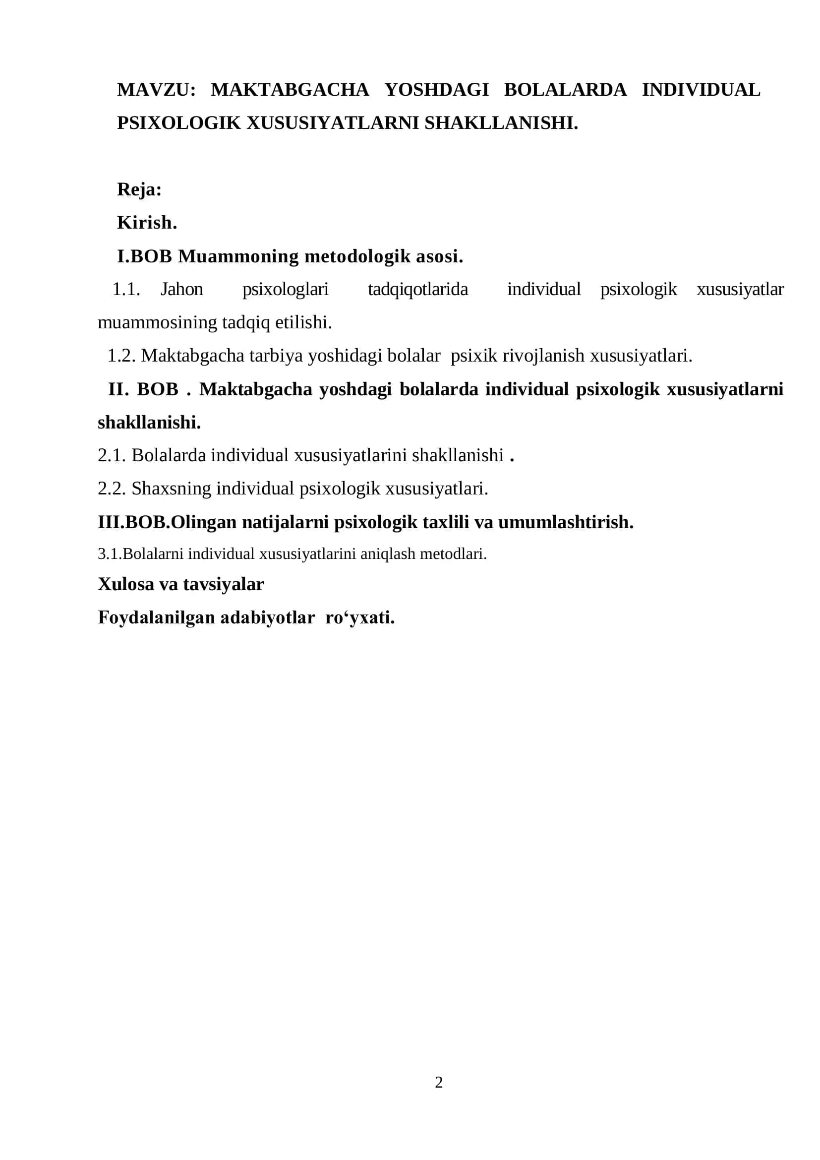 MAKTABGACHA YOSHDAGI BOLALARDA INDIVIDUAL PSIXOLOGIK XUSUSIYATLARNI SHAKLLANISHI 2