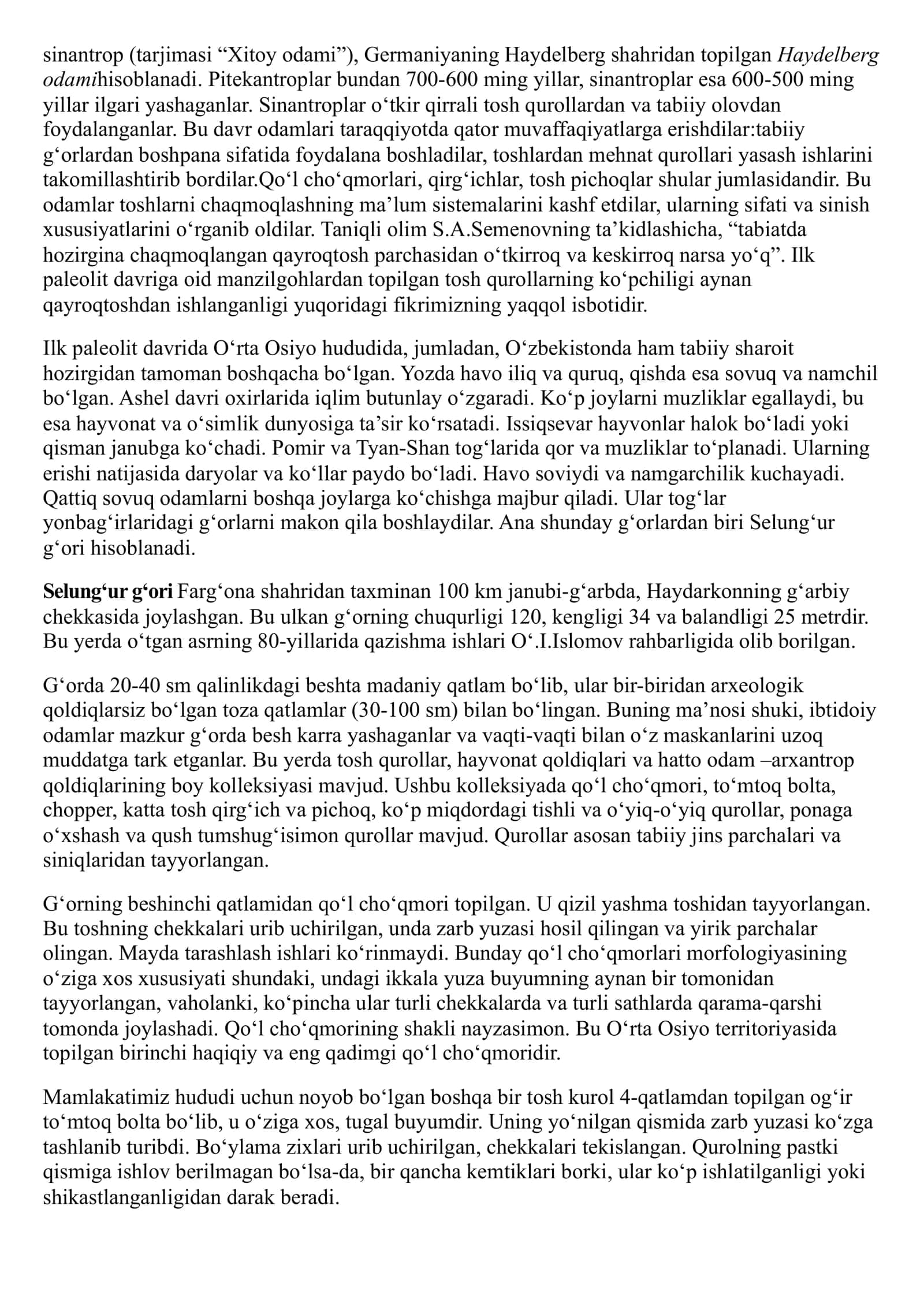 ILK PALEOLIT DAVRI 2