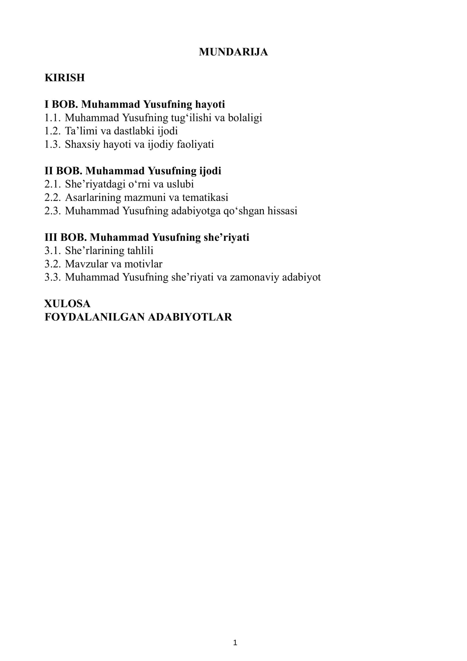 Abdumannopova Gulchehraning O'zbek adabiyoti kurs ishi 2