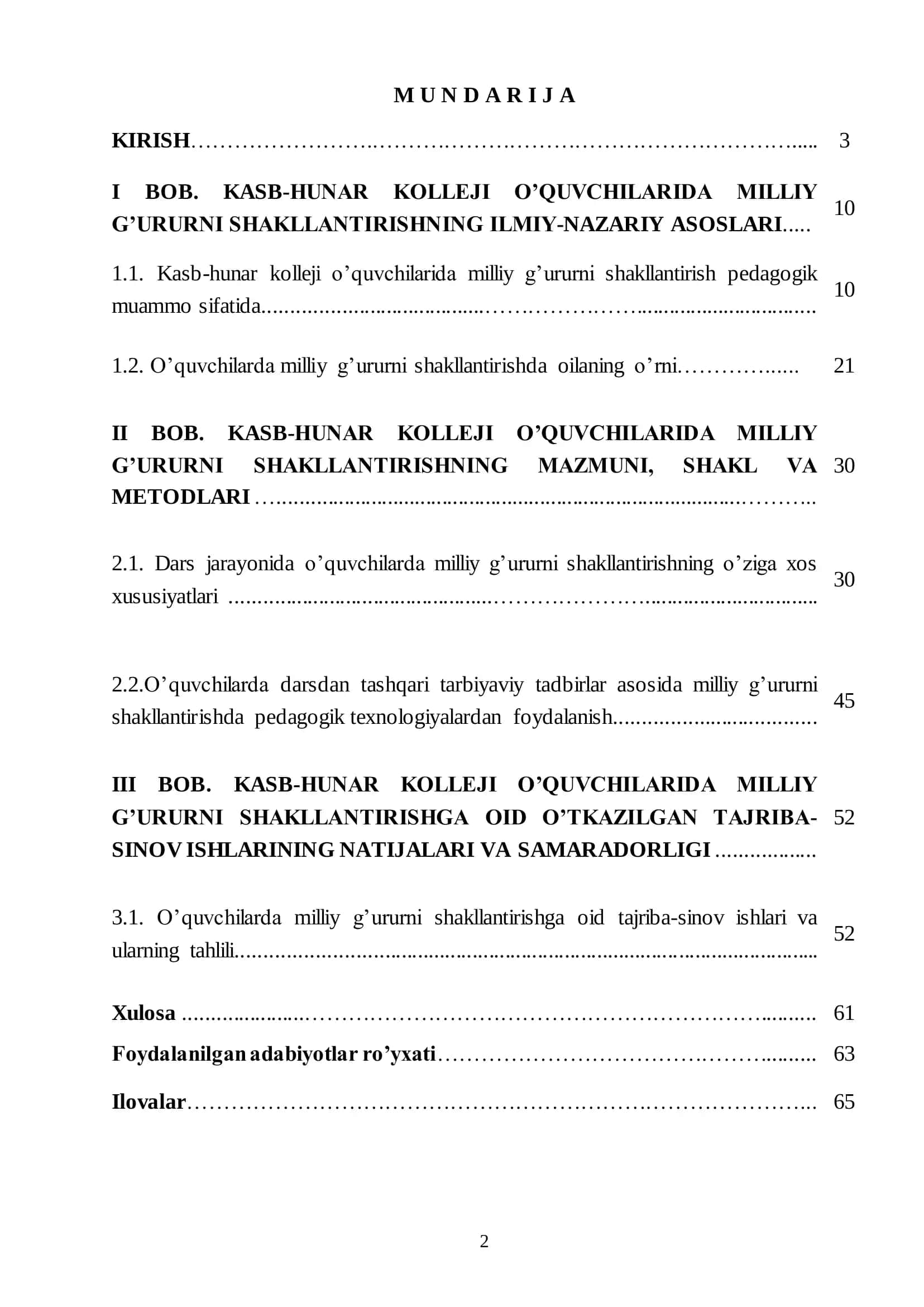 KASB-HUNAR KOLLEJI O’QUVCHILARIDA MILLIY G’URURNI SHAKLLANTIRISHNING PEDAGOGIK SHART — SHAROITLARI 2