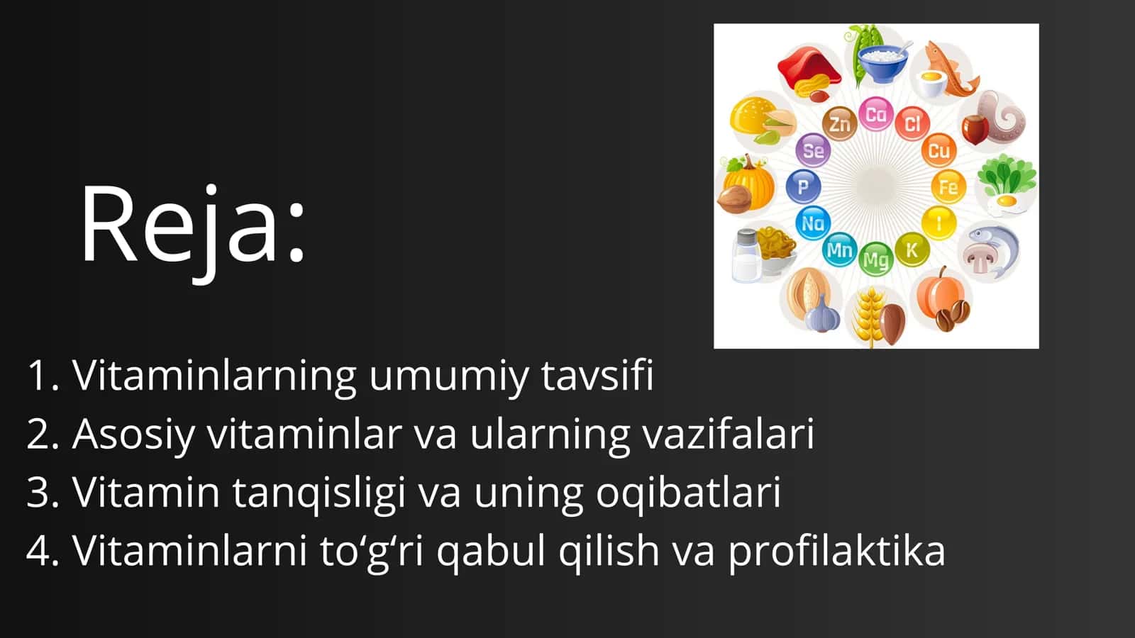 Vitaminlar bilan Ta'minlanganligini O'rganish va Baholash 2