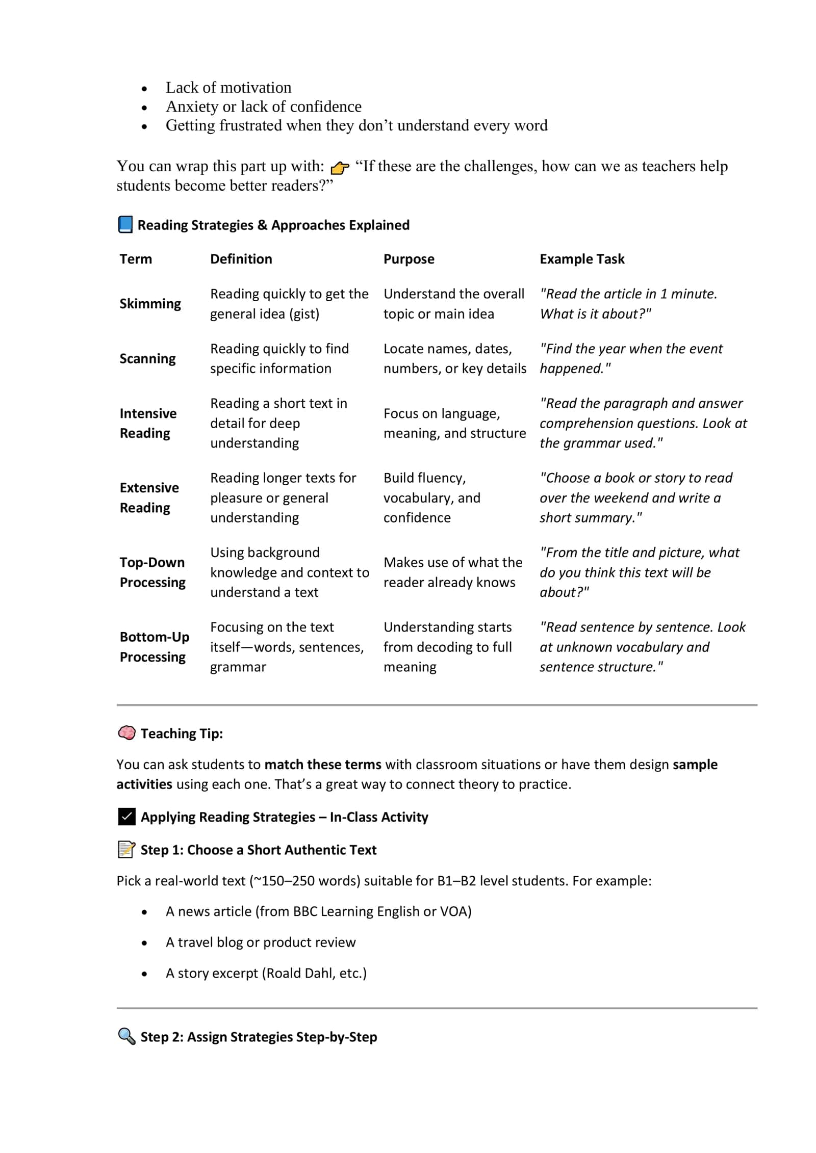 Developing Reading Skills 2