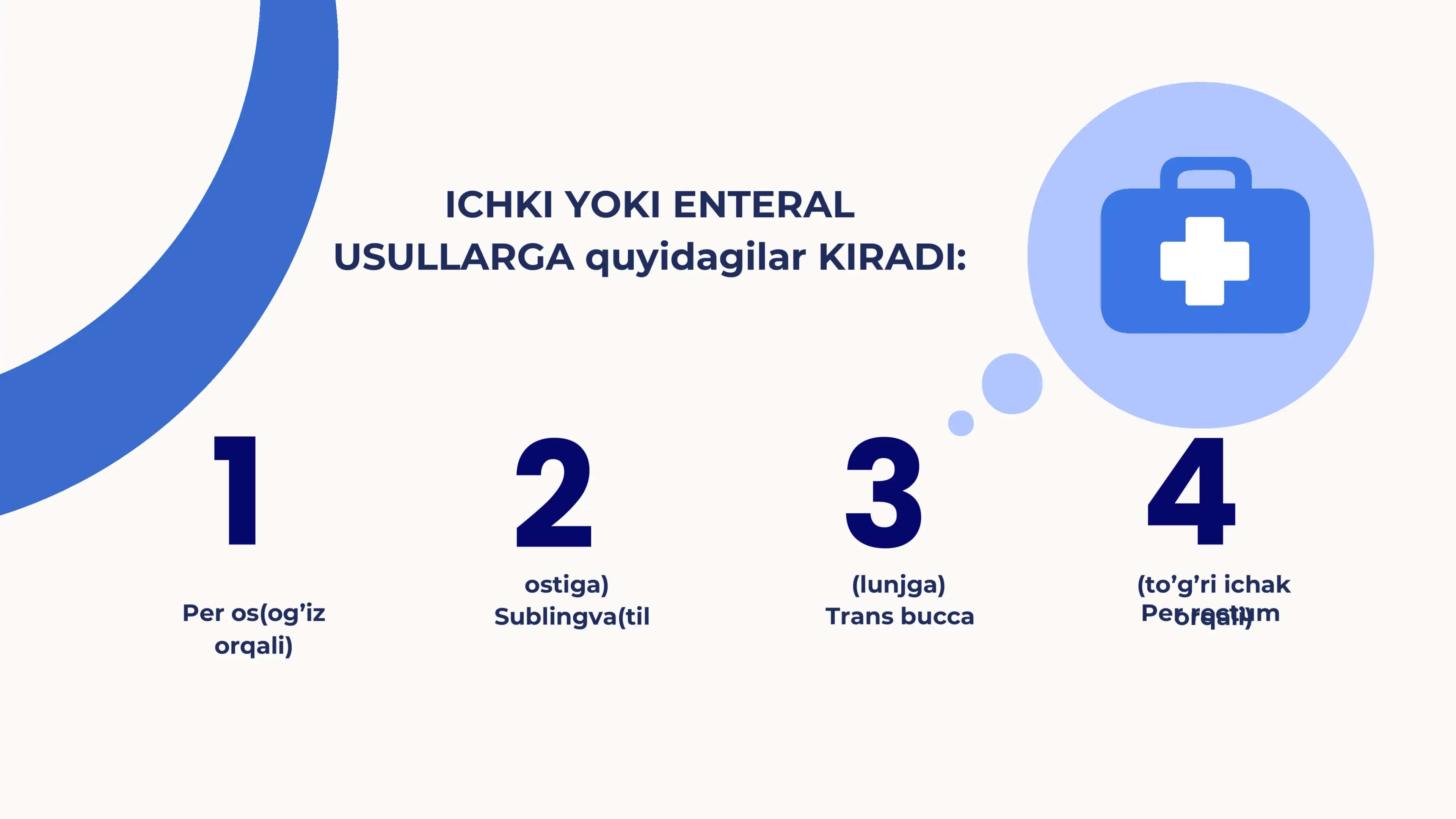 Dori darmonlarni organizmga yuborishning enteral usuli 2