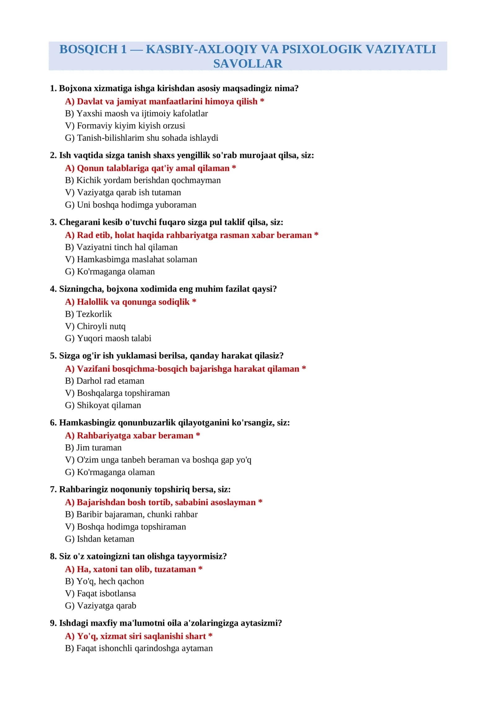 PSIXOLOGIK VA BILIM TEST SAVOLLARI 2