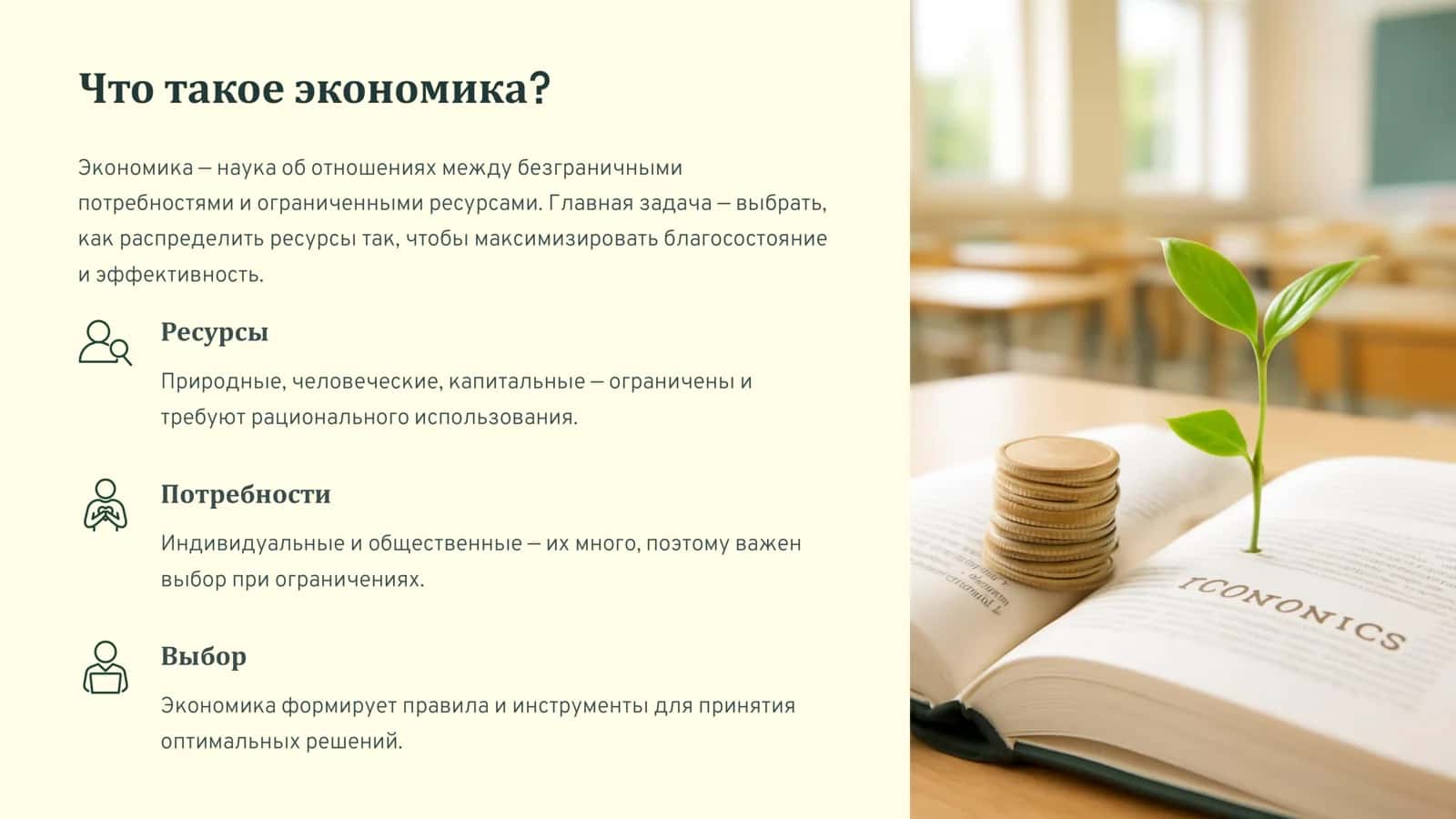 Моя будущая профессия — экономист. 2