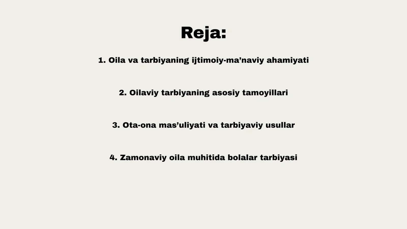Oila tarbiyasi asoslari 2