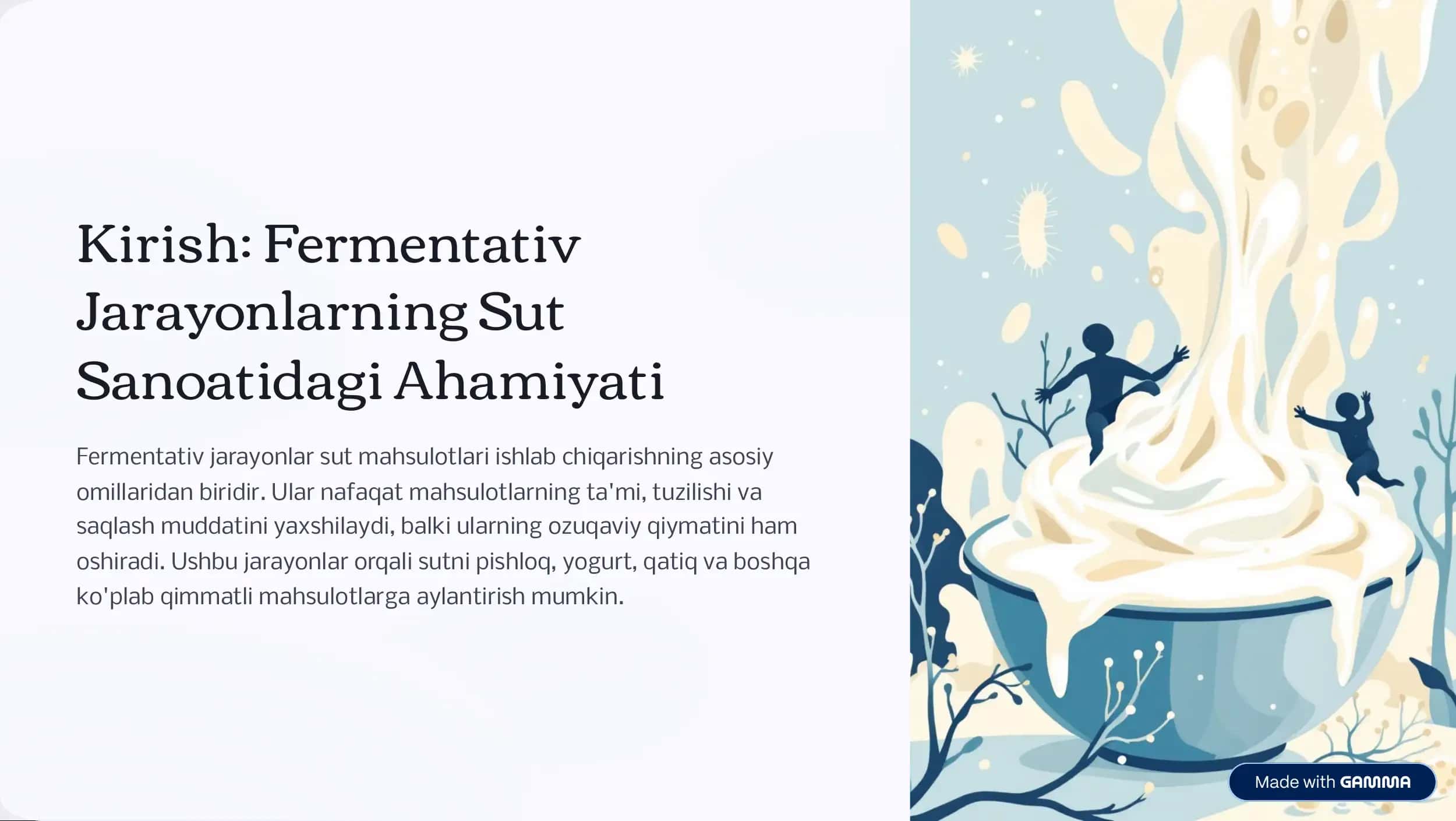 Sut Mahsulotlari Ishlab Chqarishda Fermentativ Jarayonlar Tahlili 2