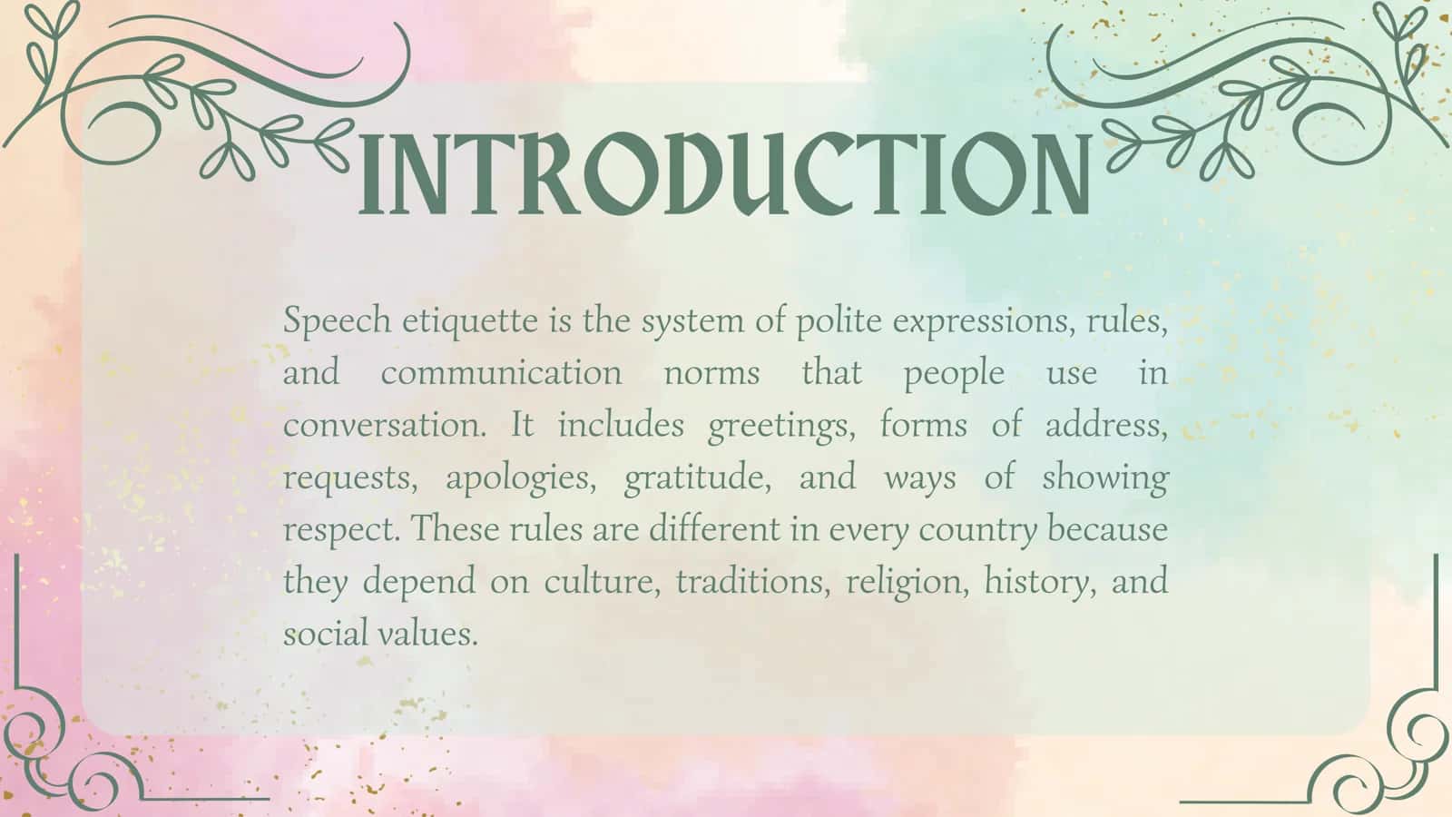 NATIONAL SPECIFICS OF SPEECH ETIQUETTE 2