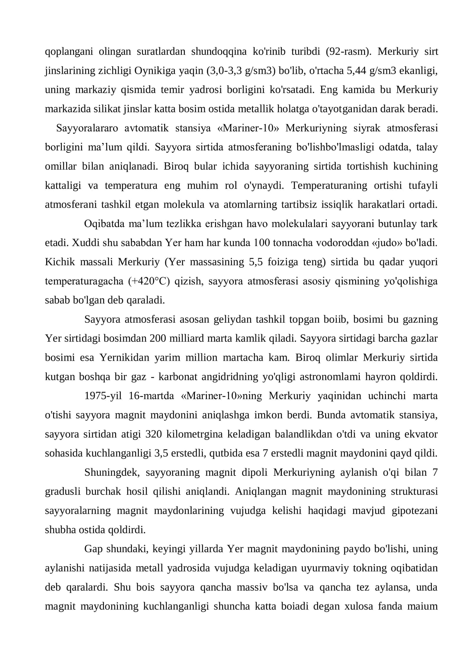 30-mavzu. Yer tipidagi sayyoralar 2