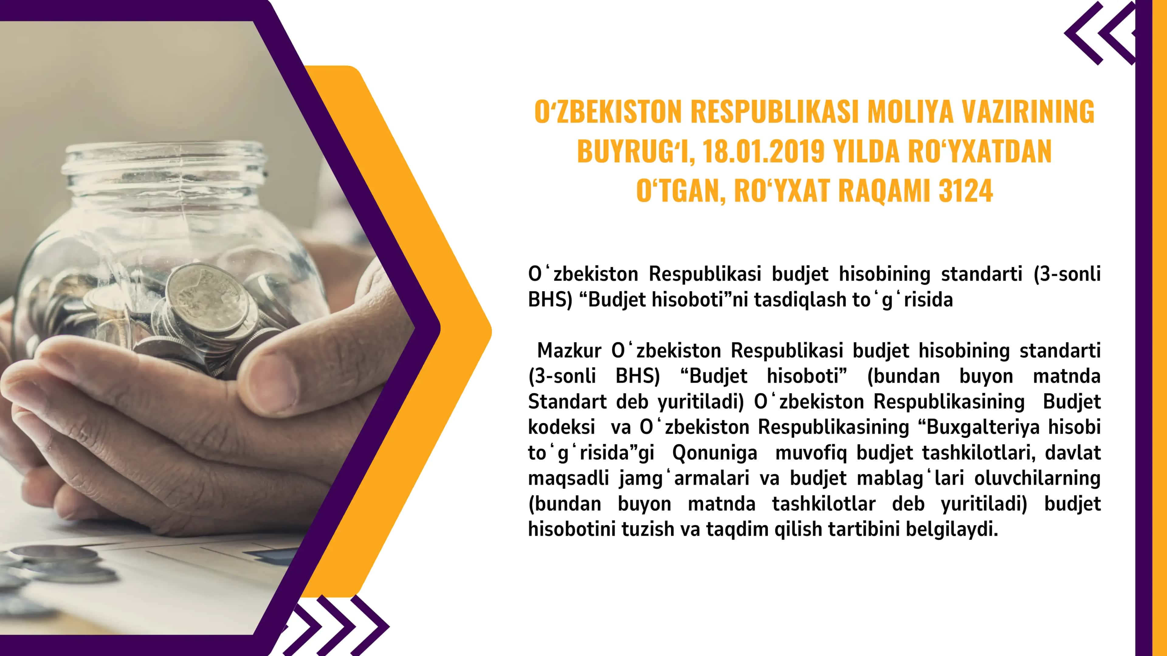 Budjet tashkilotlarining moliyaviy hisobotlarini tuzish va taqdim etish 2
