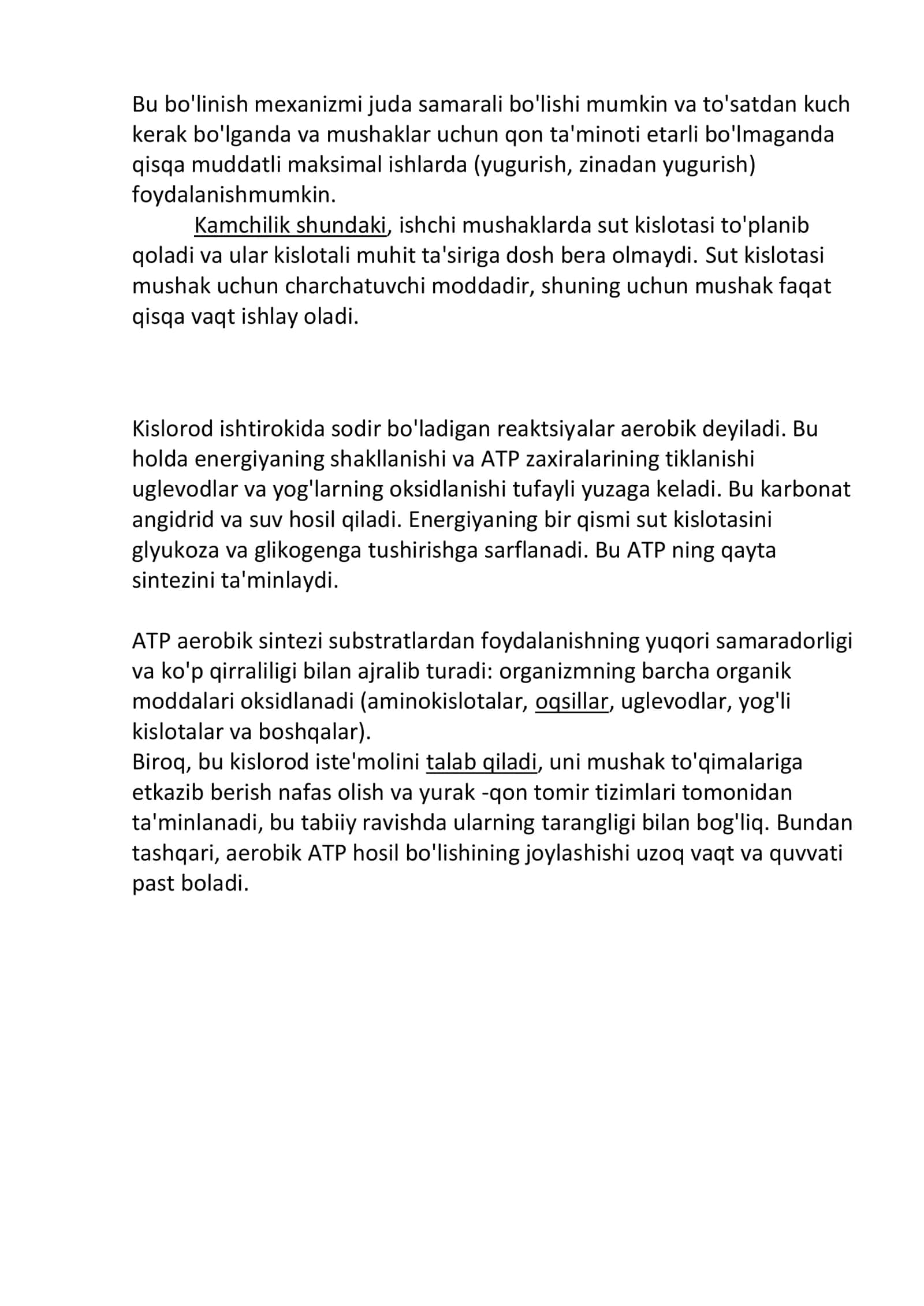 Muskullarini qisqarishi hakida 2