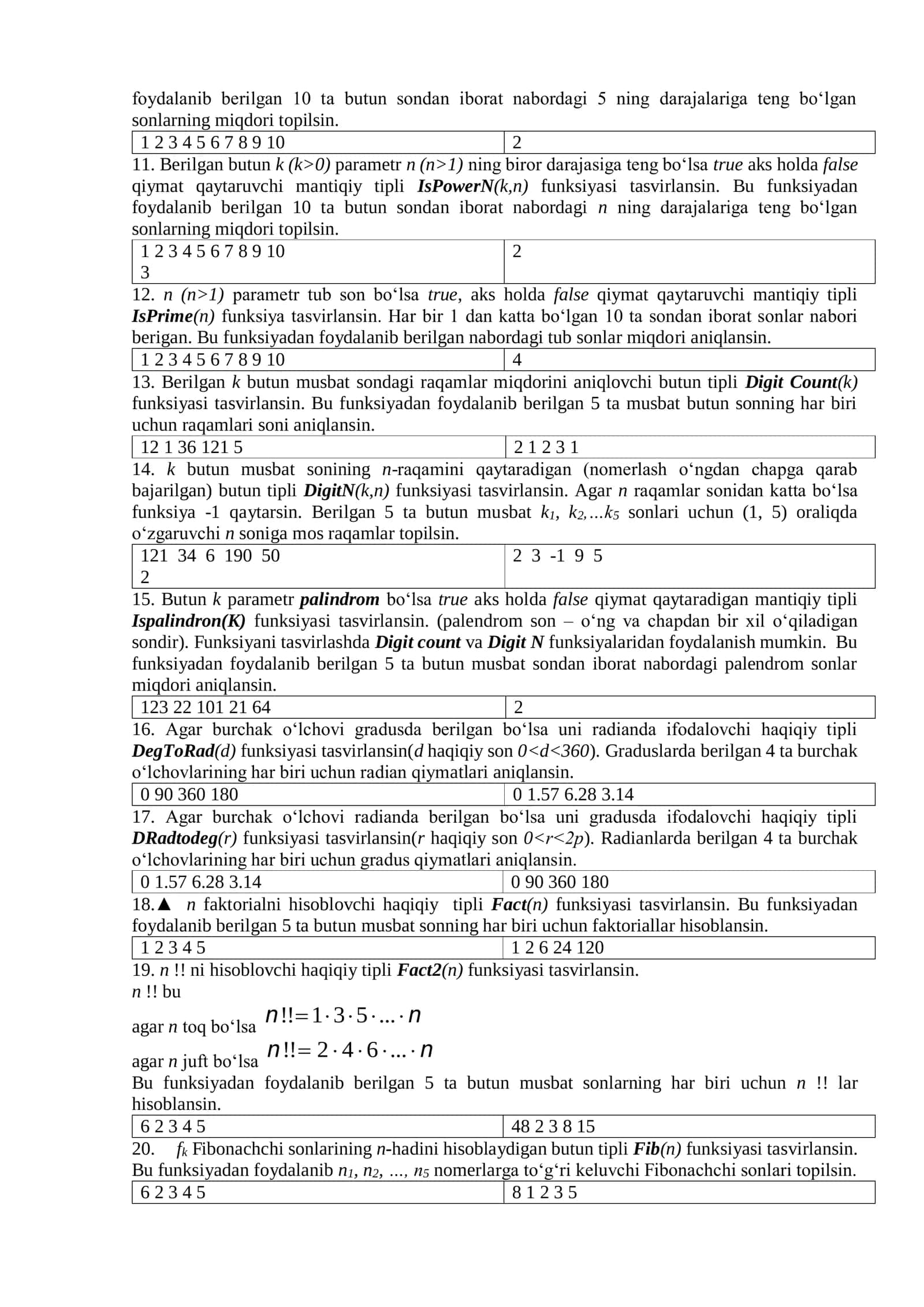 Kvadrat tenglamaning ildizlari sonini aniqlaydigan RootsCount(a,b,c) butun tipli funksiya 2