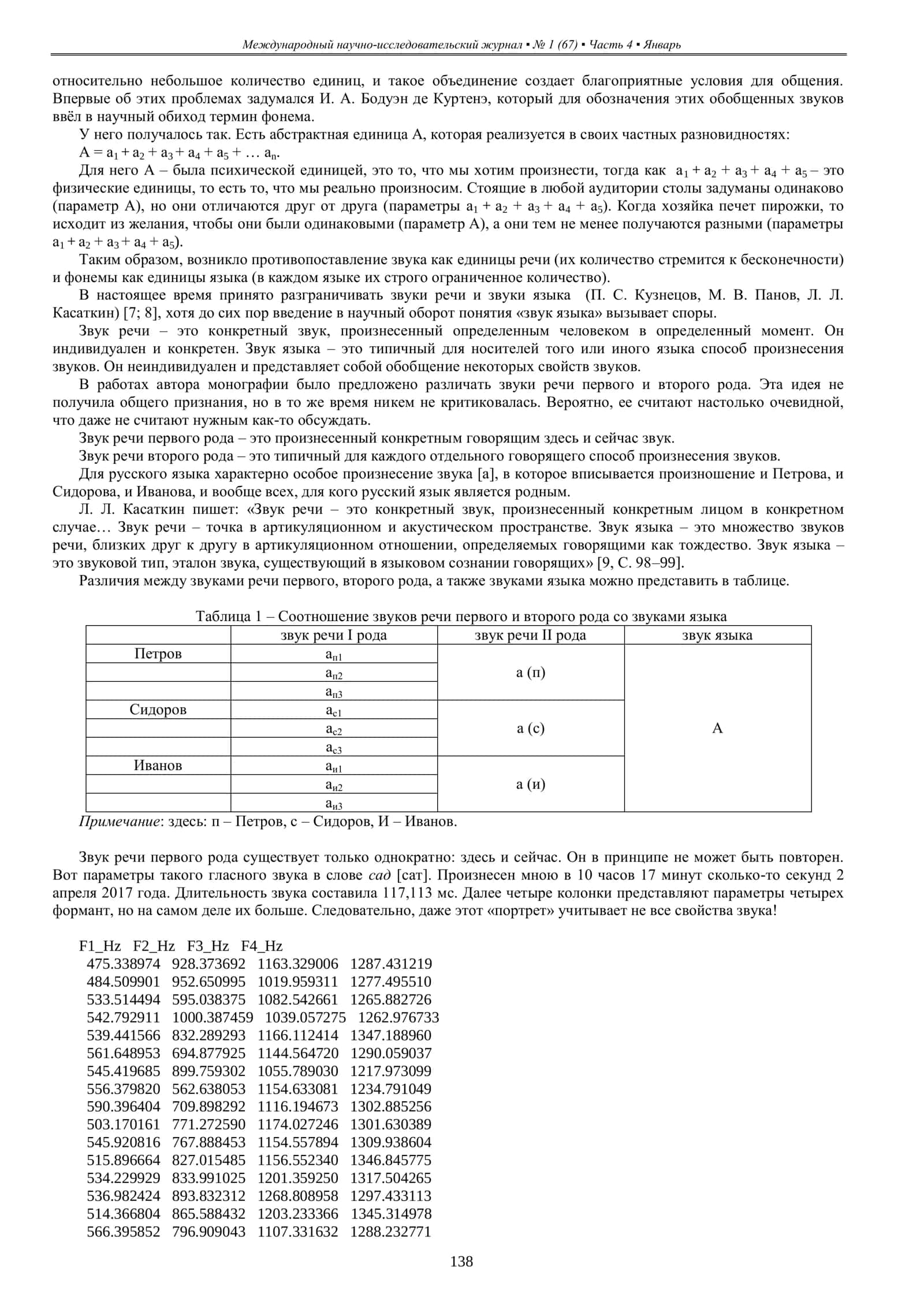 ЗВУКИ РЕЧИ И ЗВУКИ ЯЗЫКА В СТРУКТУРЕ МНОГОУРОВНЕВОЙ ФОНОЛОГИИ 2