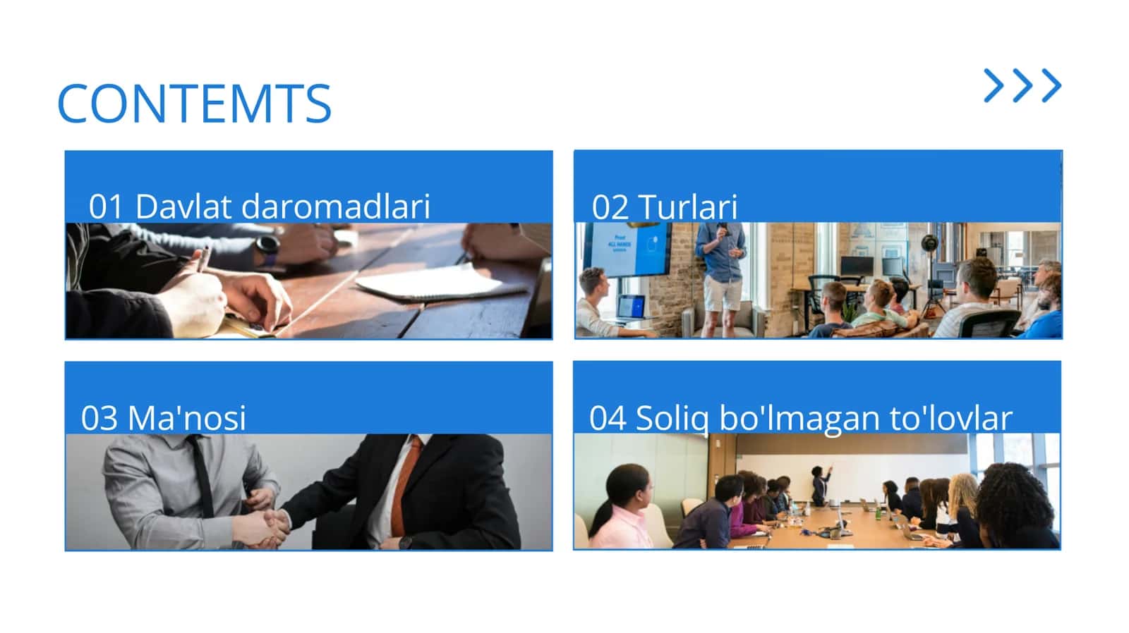 Davlat daromadlari. Turlari. Ma'nosi. Soliq bo'lmagan to'lovlar 2