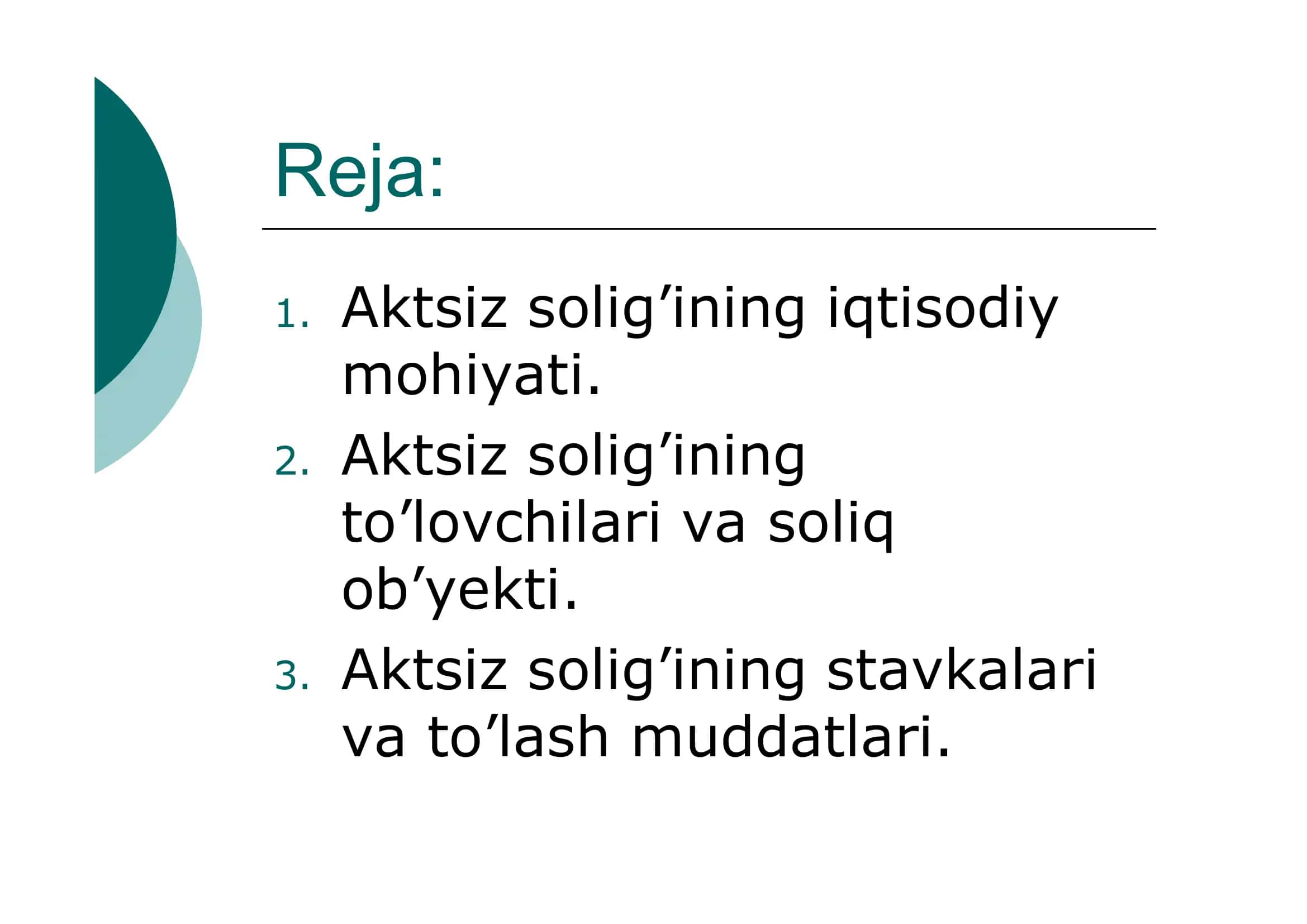 Aktsiz solig’i va uning joriy qilinishi 2