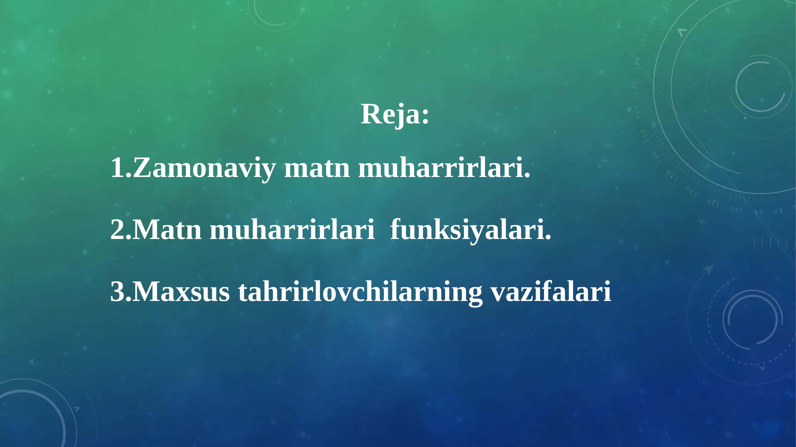 Amaliy dasturlar va ulardan turli kasbiy sohalarda foydalanish imkoniyatlari 2