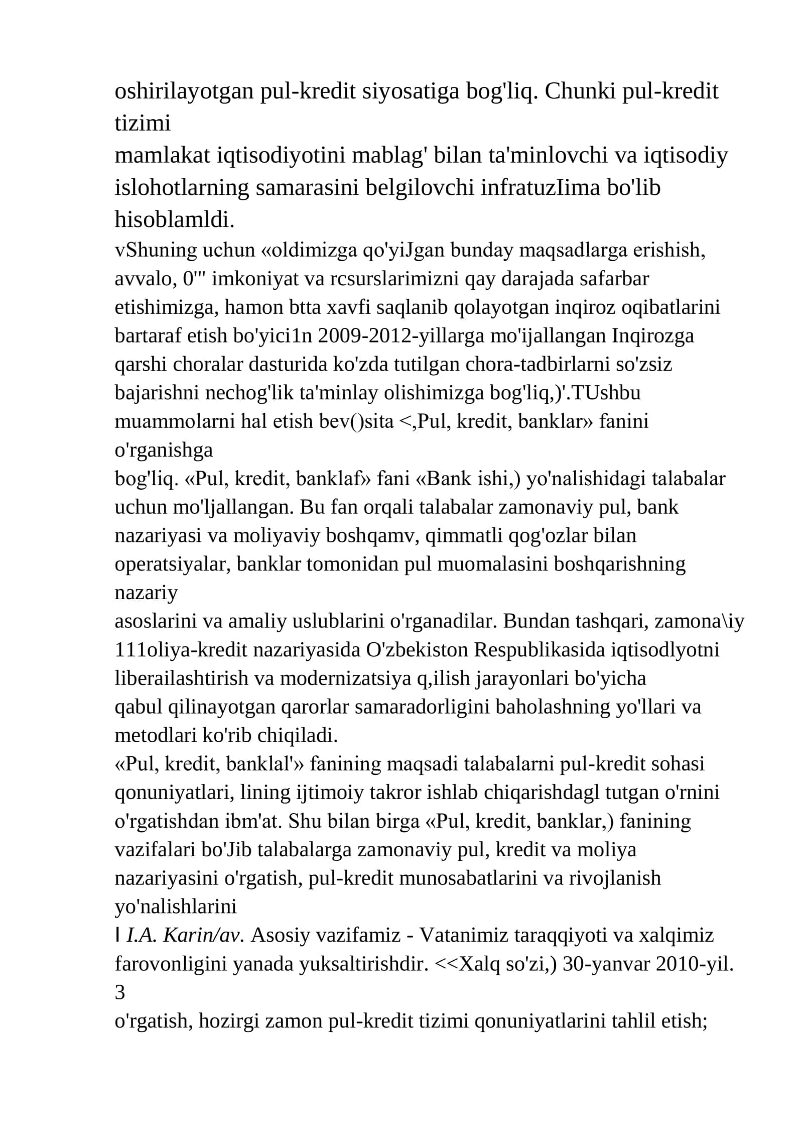 PUl-kridit tizimi.Banklar va ularning bozor iqtisodiyotidagi roli 2
