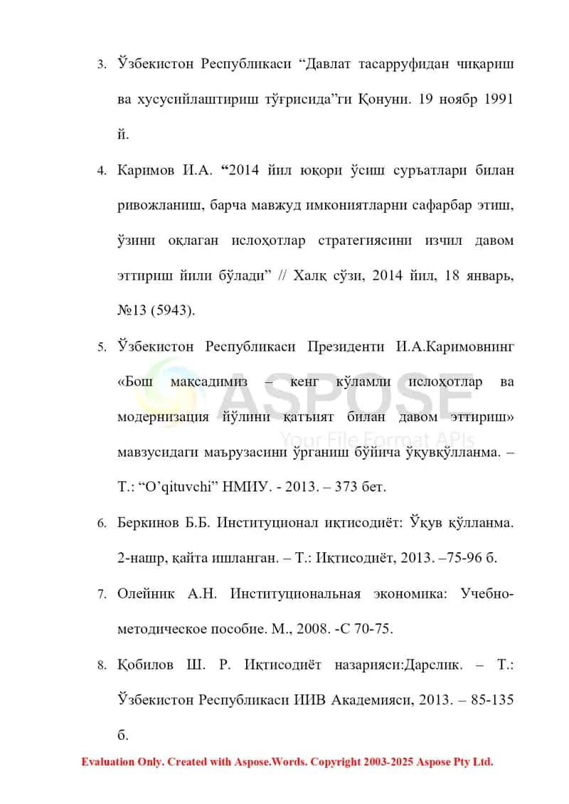 Mulk huquqlari nazariyasi va mulkchilik shakllari rivojlanishining evolyutsiyasi 2