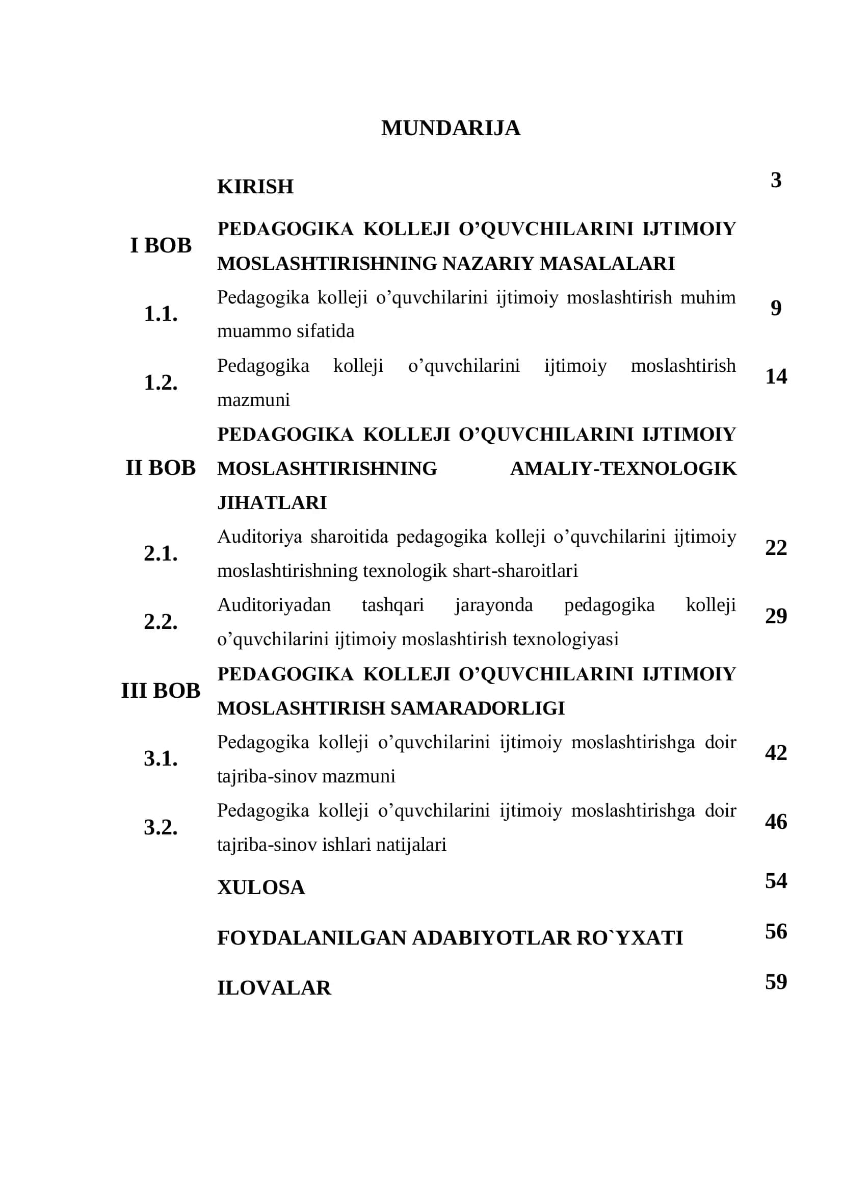 PEDAGOGIKA KOLLEJI O’QUVCHILARINI IJTIMOIY MOSLASHTIRISH TEXNOLOGIYASI 2