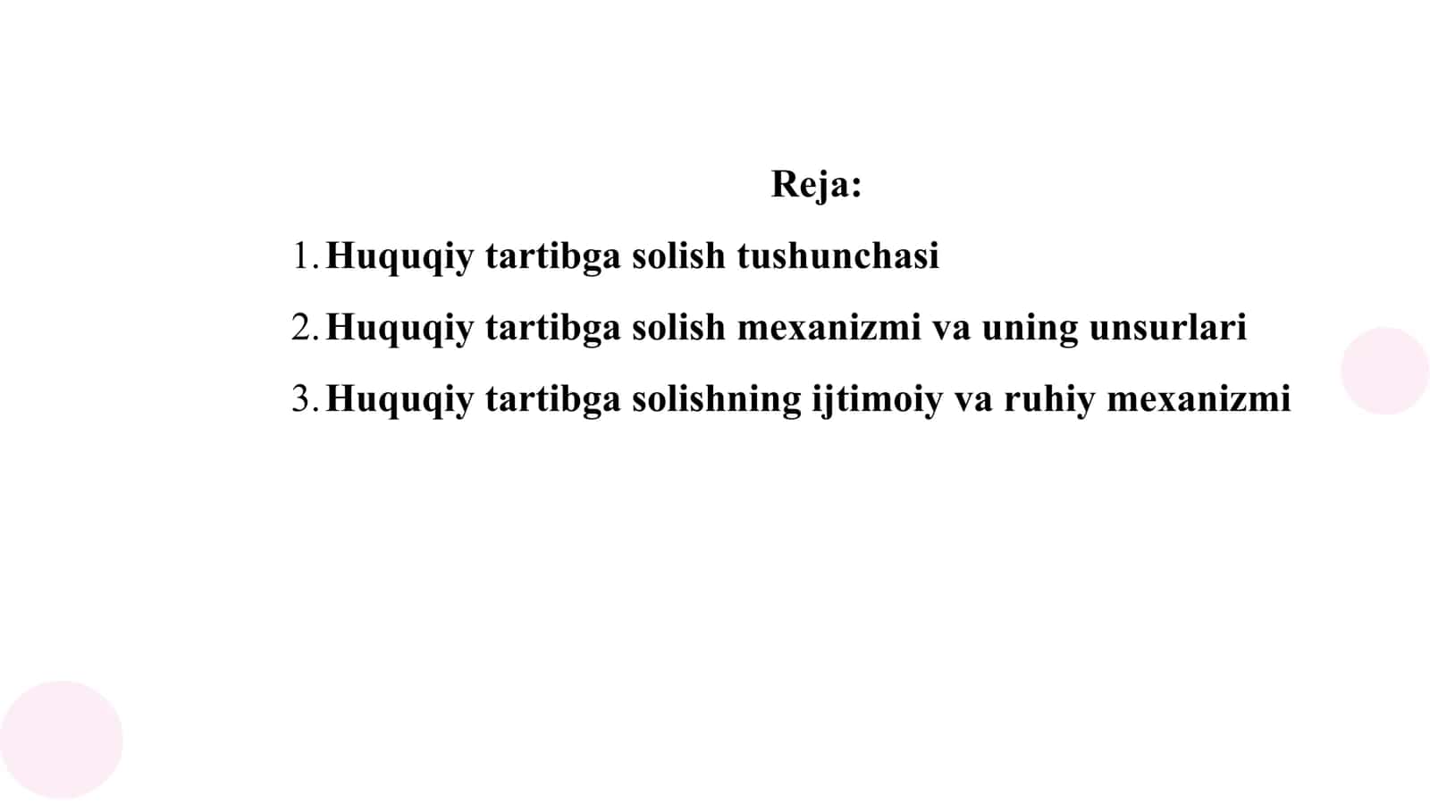 Huquqiy tartibga solish mеxanizmi 2