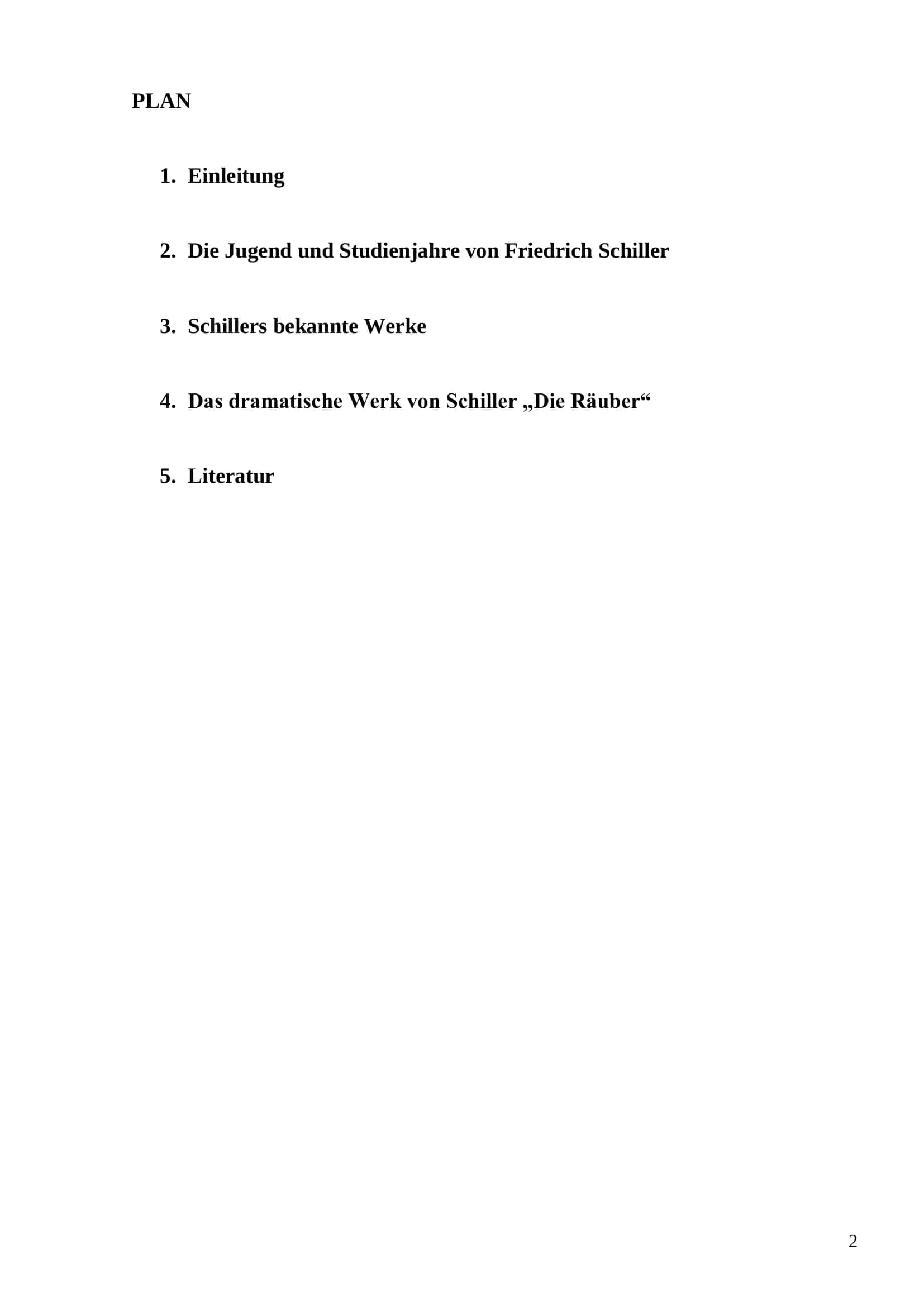 Das Leben und Schaffen von Friedrich Schiller 2