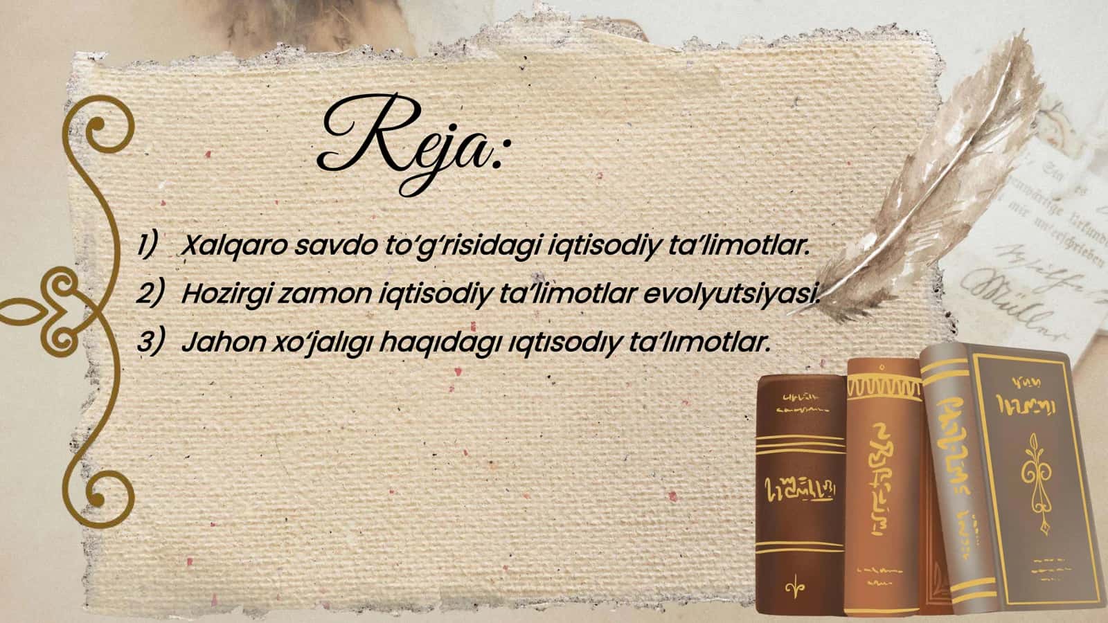 Xalqaro savdo to'g'risidagi iqtisodiy ta'limotlar 2
