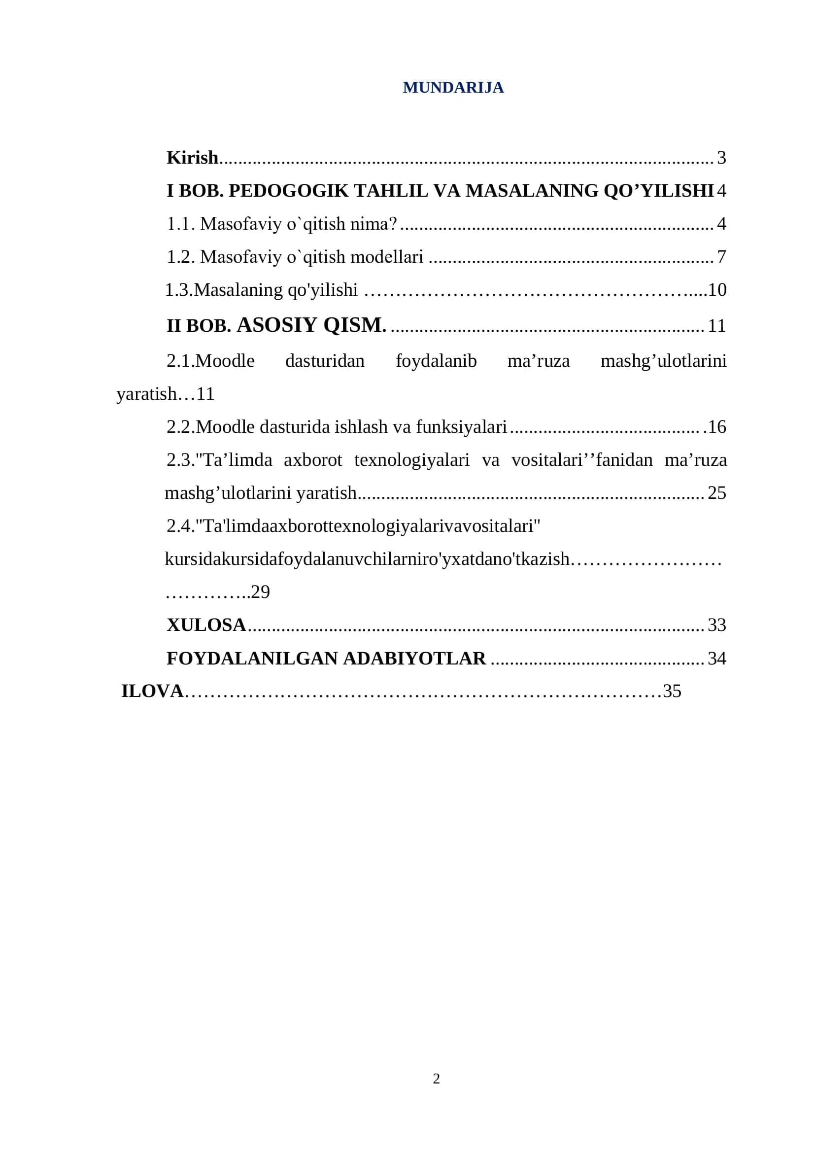 Ta’limda axborot texnologiyalari va vositalari 2