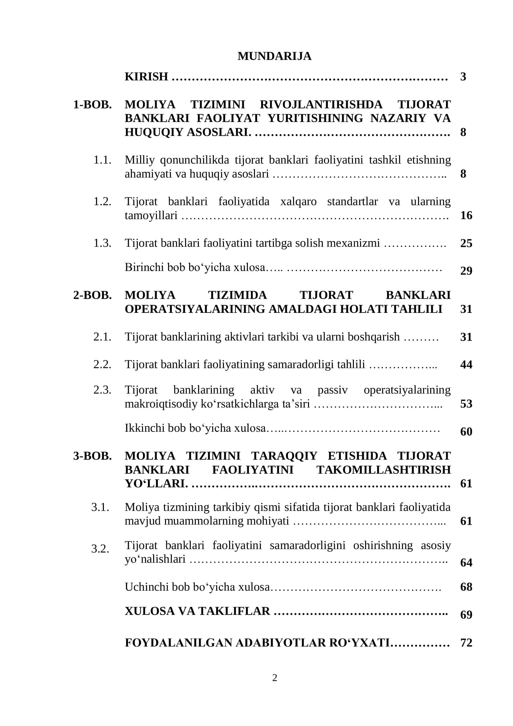 Moliya Tizimining Taraqqiy Etishida Tijorat Banklarining Rolini Oshirish Masalalari 2