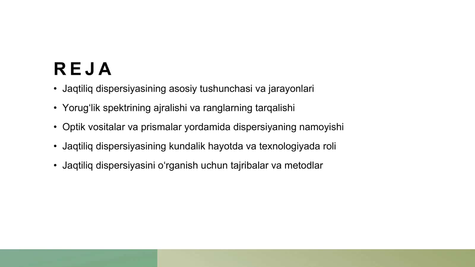 Jaqtiliq dispersiyasi 2
