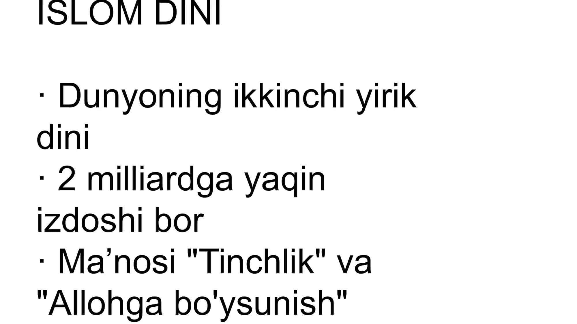 Islom dini 2