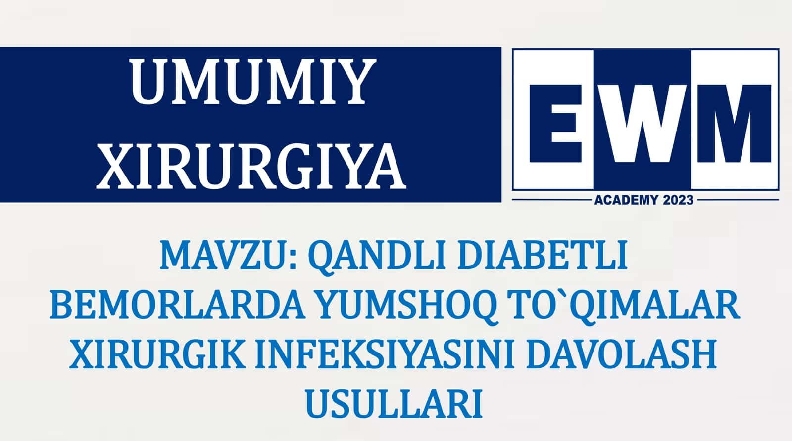 QANDLI DIABETLI BEMORLARDA YUMSHOQ TO`QIMALAR XIRURGIK INFEKSIYASINI DAVOLASH USULLARI 2