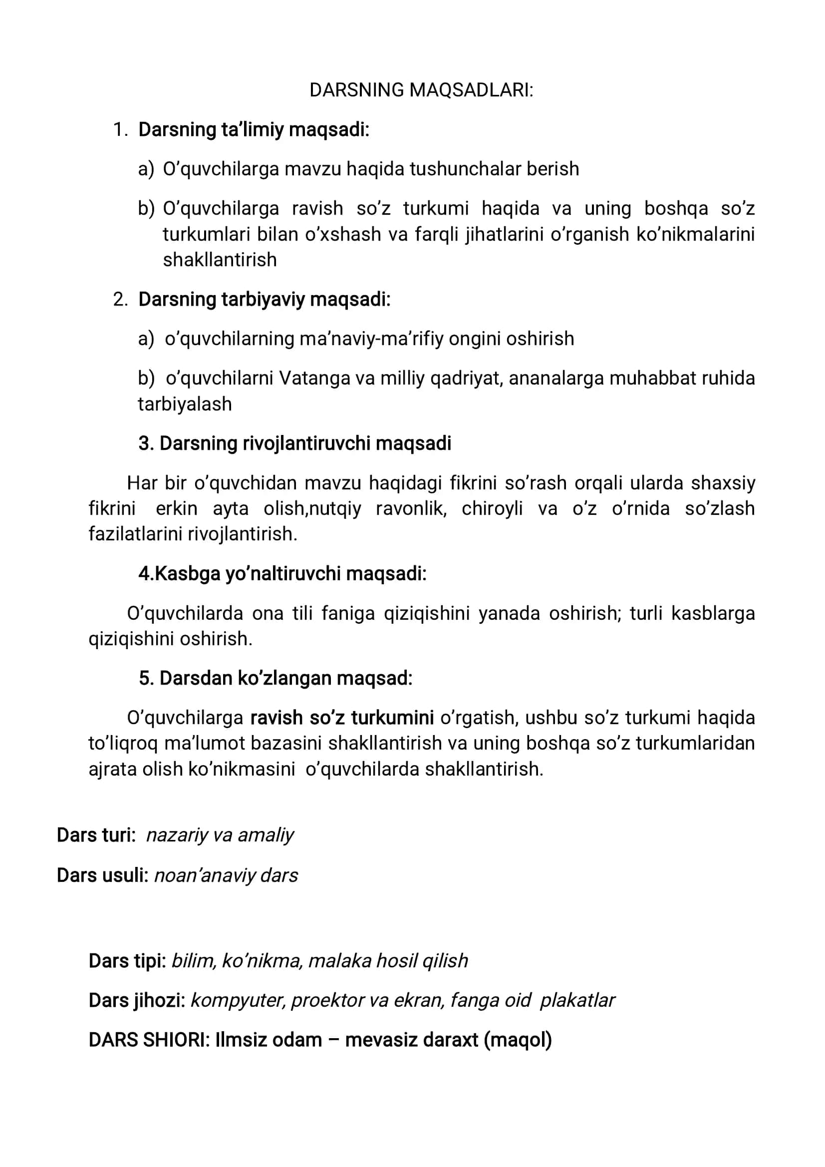 RAVISHNING MA’NO GURUHLARI (TURLARI) 2