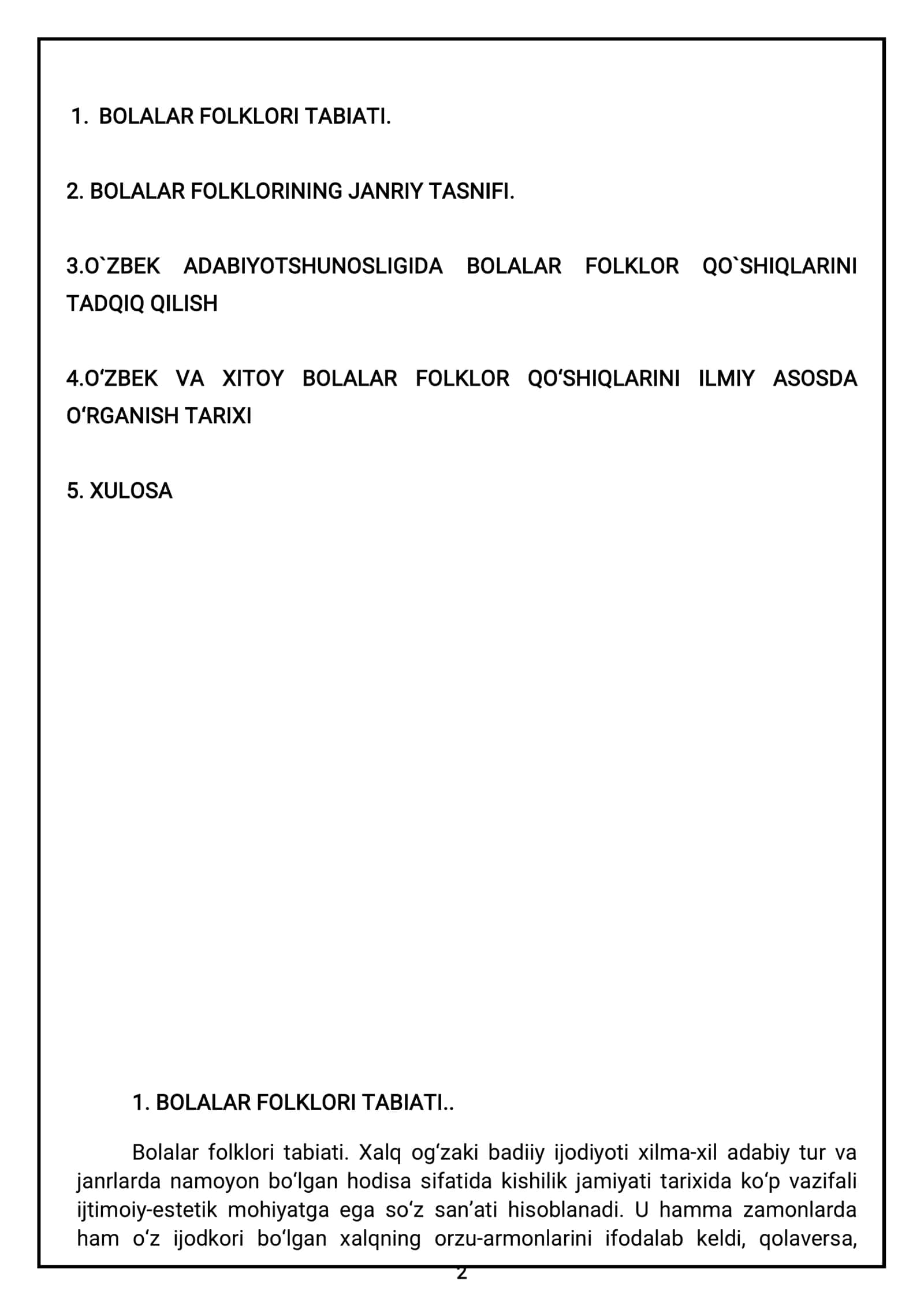 BOLALAR FOLKLORI TABIATI 2