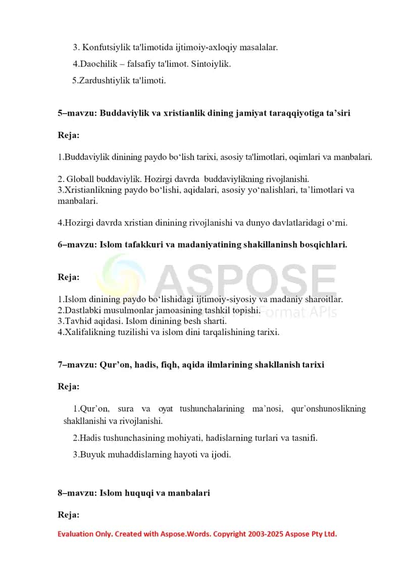 Seminar mashguloti mavzusi va rejalari 2024-25 2