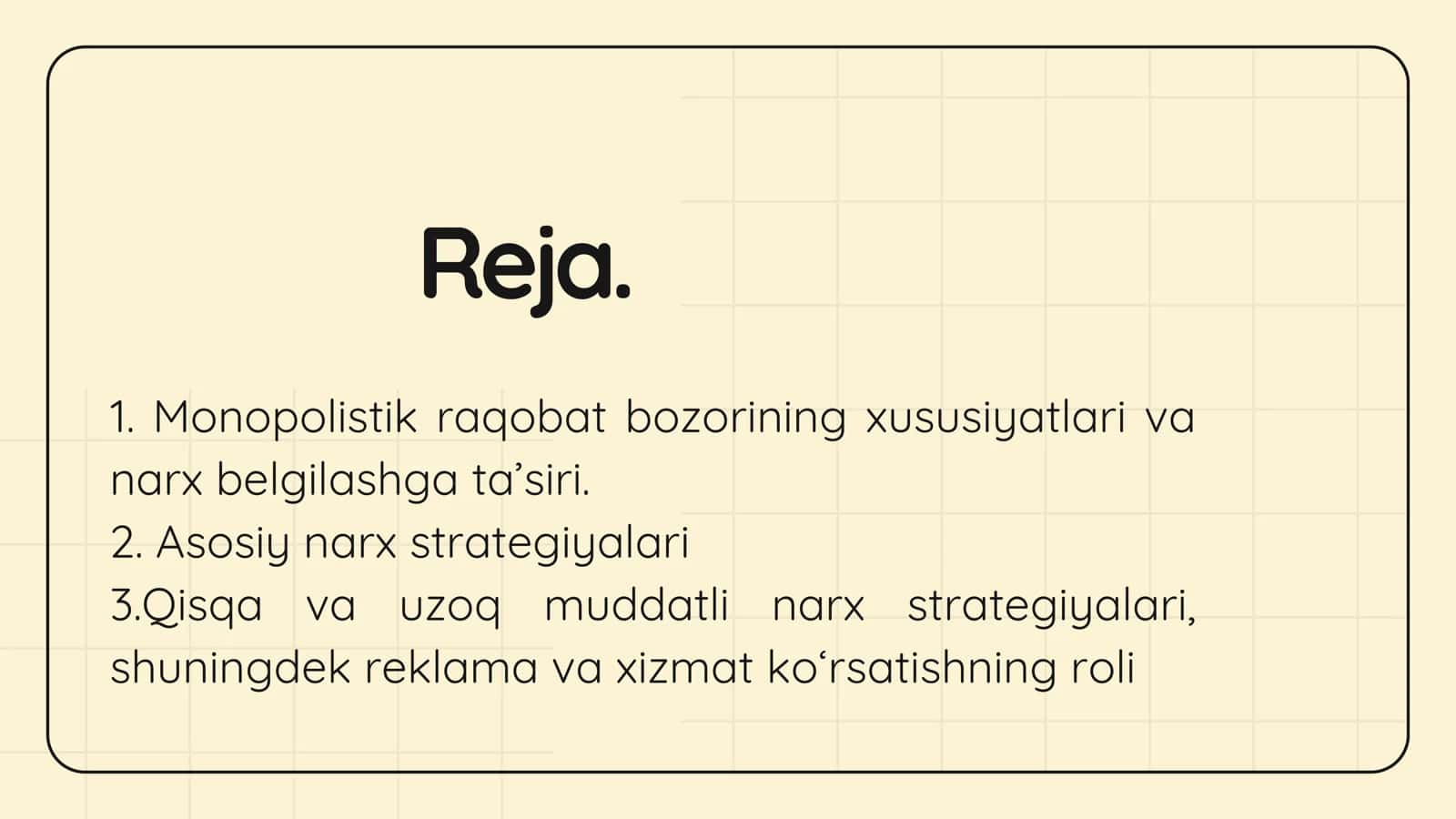 Monopolistik raqobat sharoitida narx belgilash strategiyasi 2