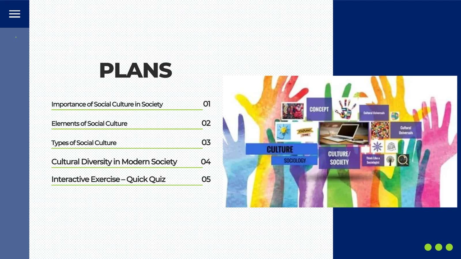 Social culture and its types 2