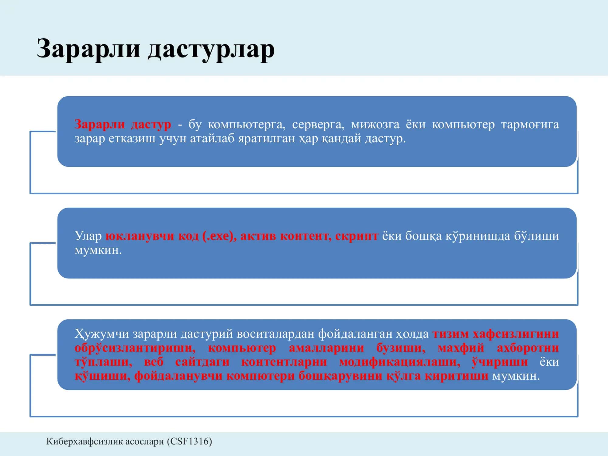Зарарли дастурлар 2