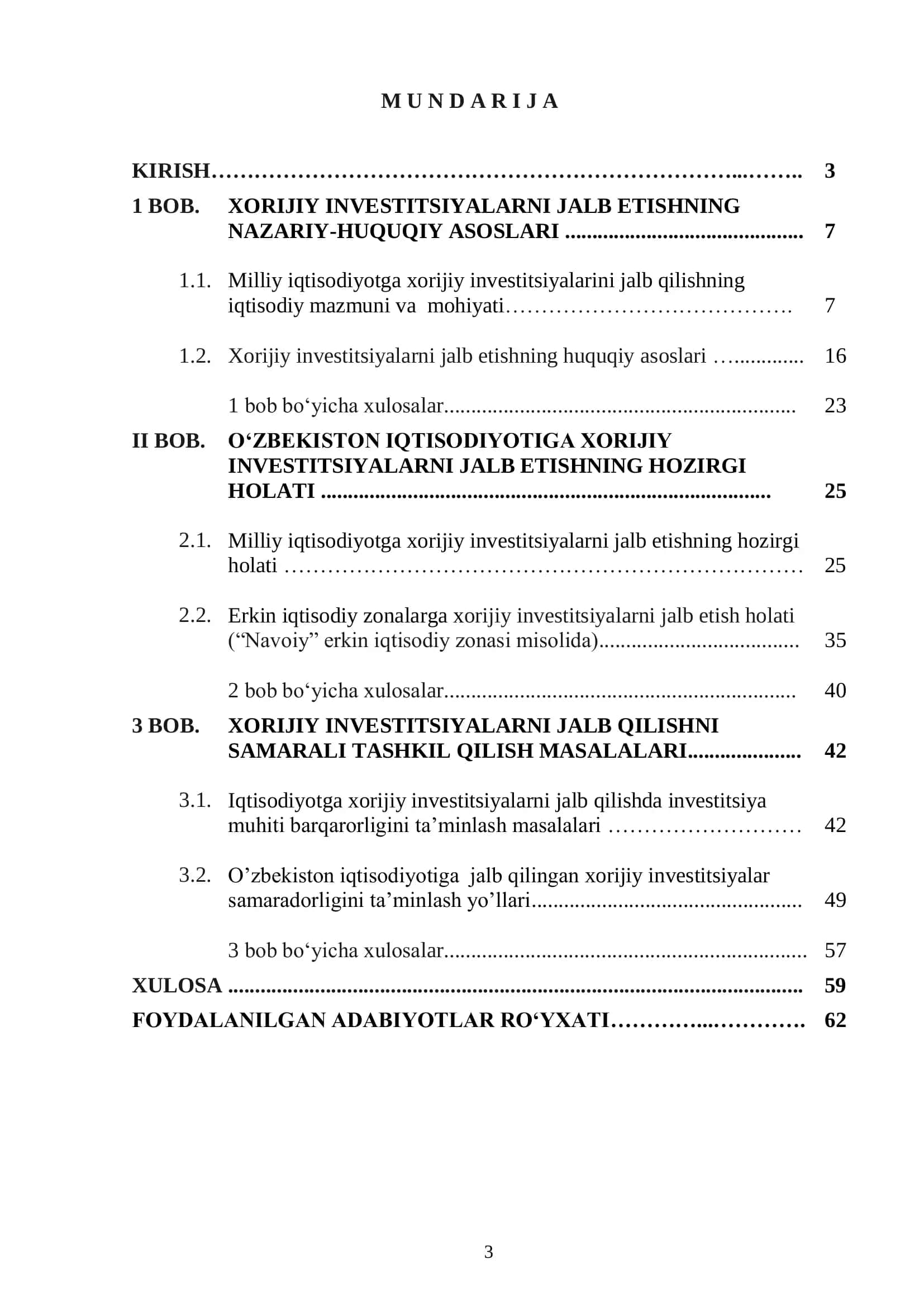 XORIJIY INVESTITSIYALARNI JALB QILISHNI SAMARALI TASHKIL QILISH MASALALARI 2