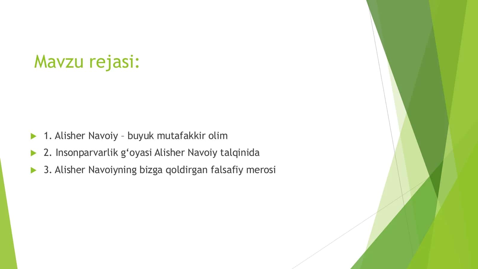 Alisher Navoiyning insonparvarlik g‘oyalari 2