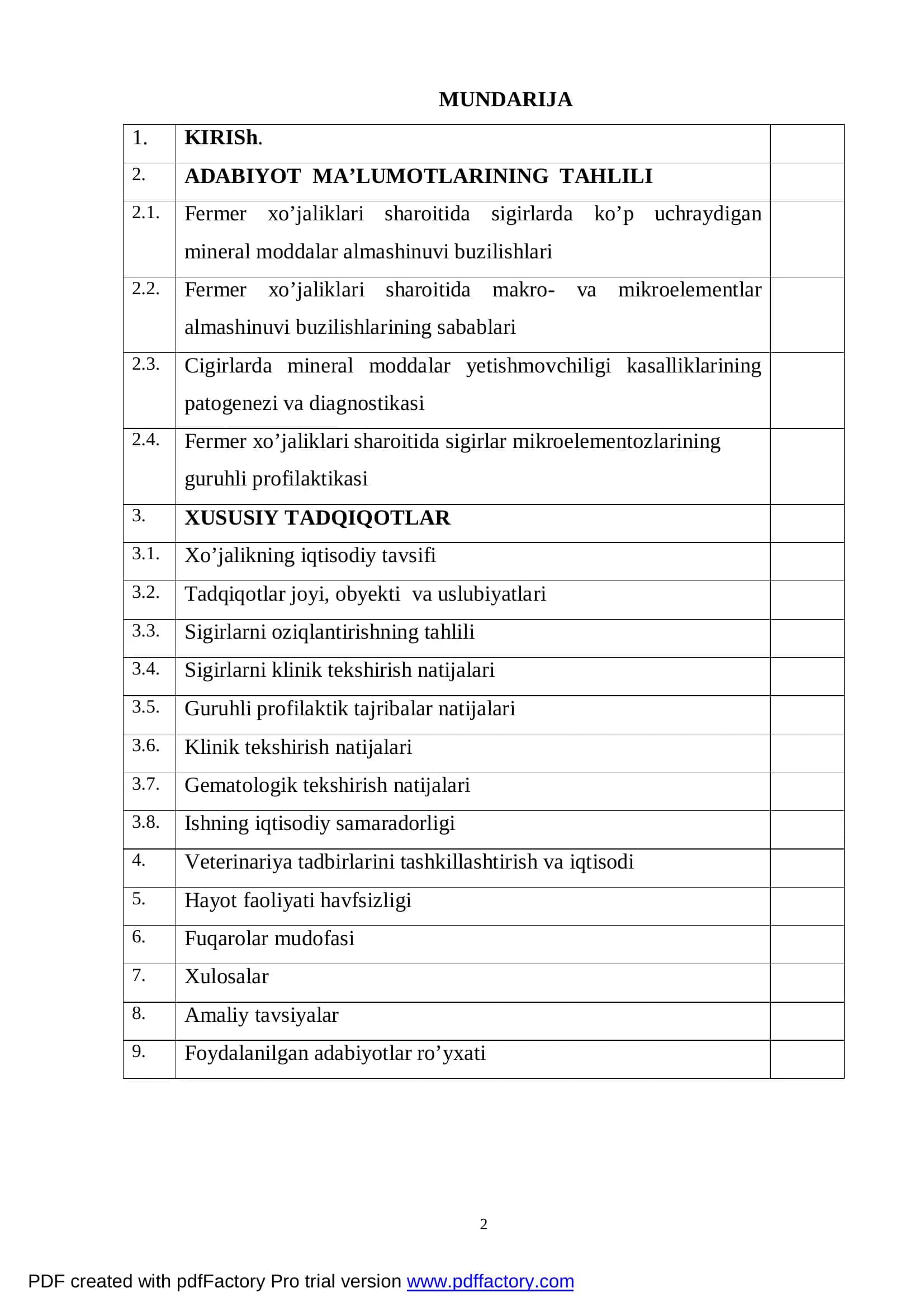 Fermer xo’jaliklari sharoitida sigirlar mikroelementozlarining guru 2