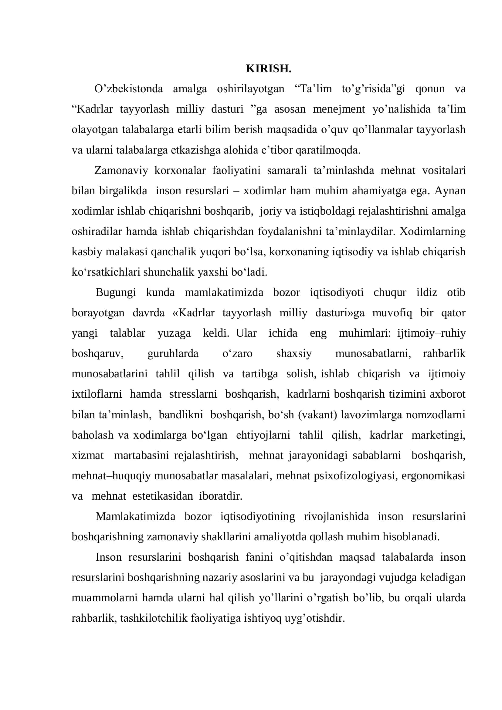 Kadrlar tayyorlash milliy dasturi 2
