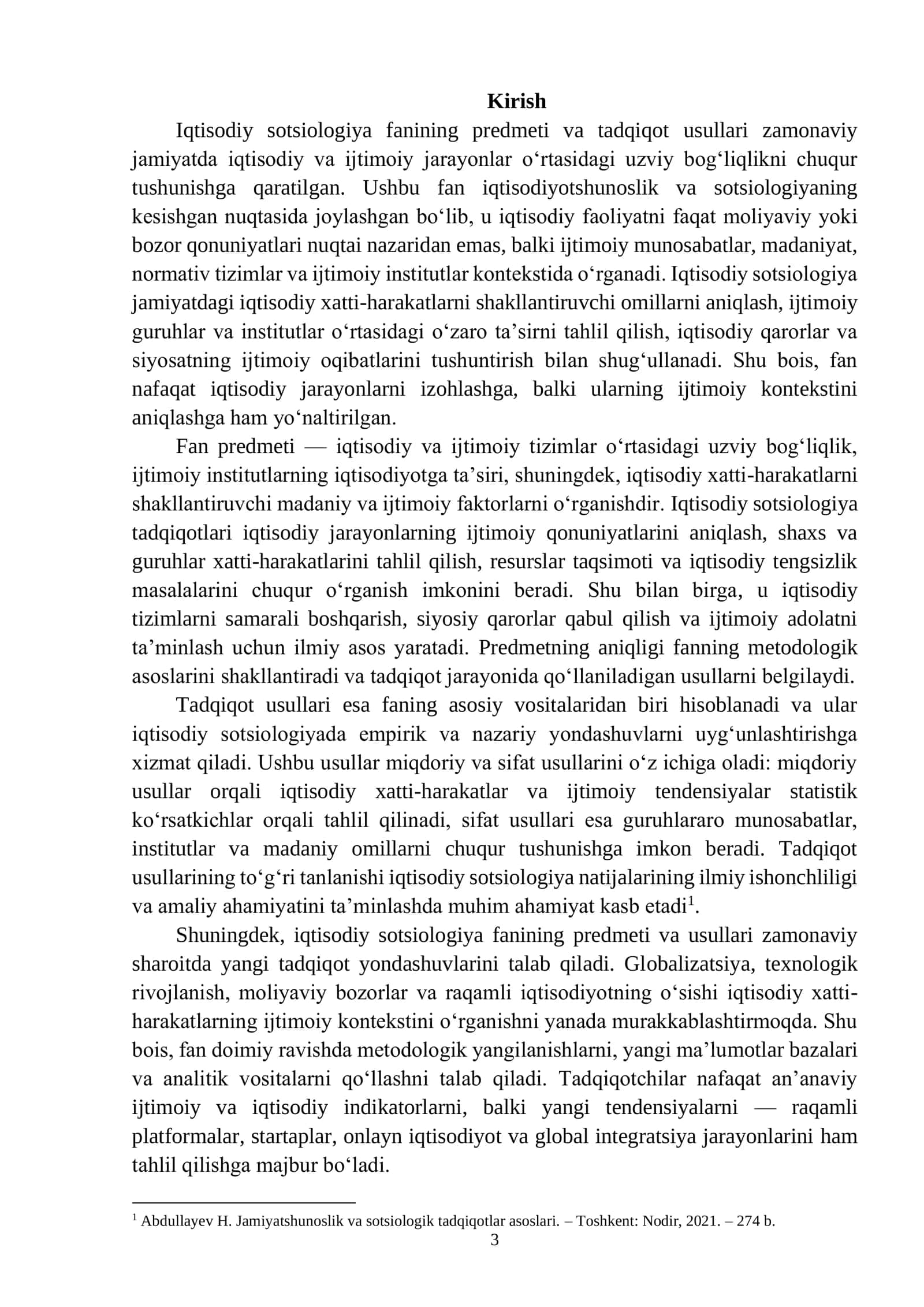 IQTISODIY SOTSIOLOGIYA FANINING PREDMETI VA TADQIQOT USULLARI 2