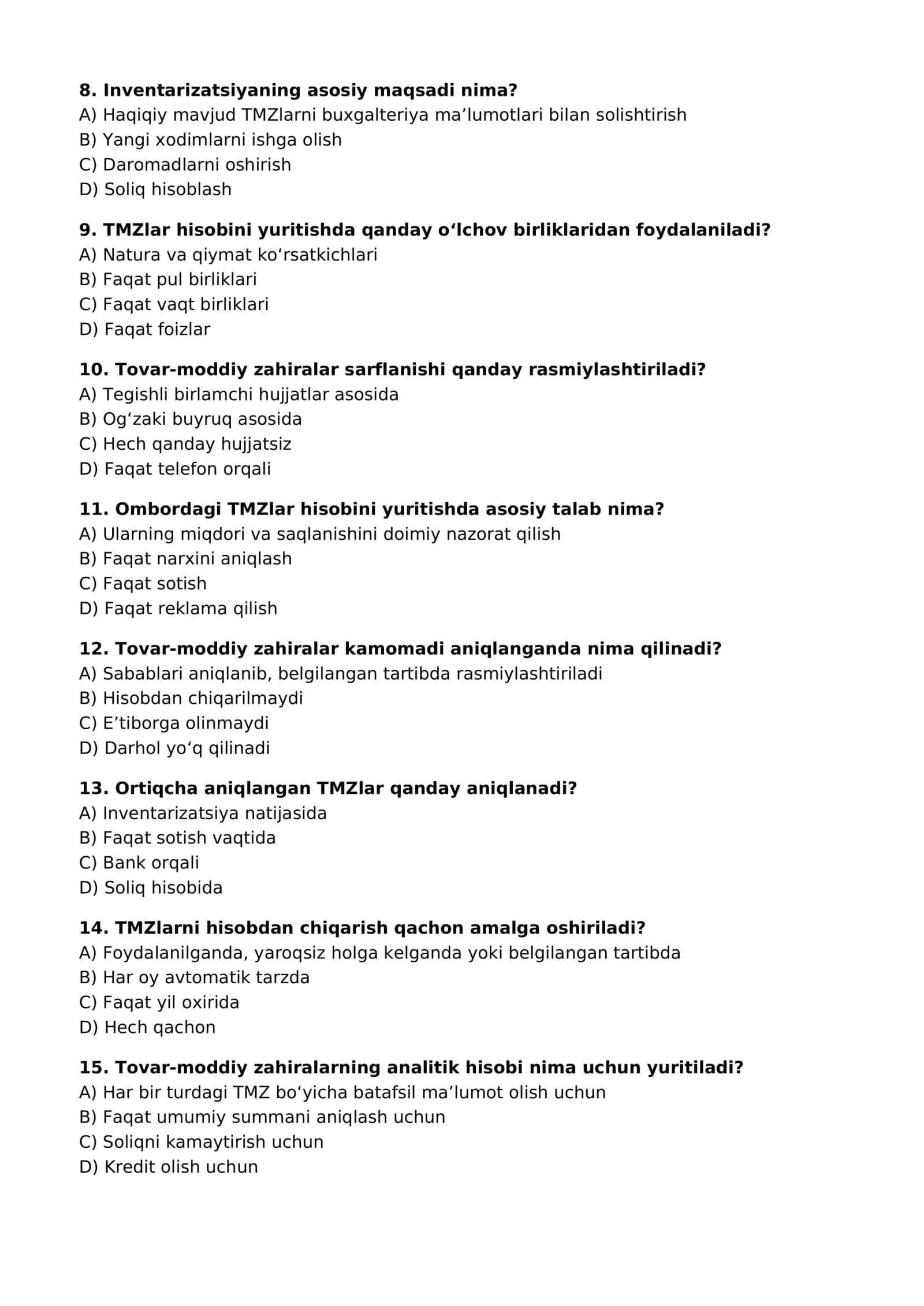 BUDJET TASHKILOTLARIDA TOVAR-MODDIY ZAHIRALAR HISOBI 2