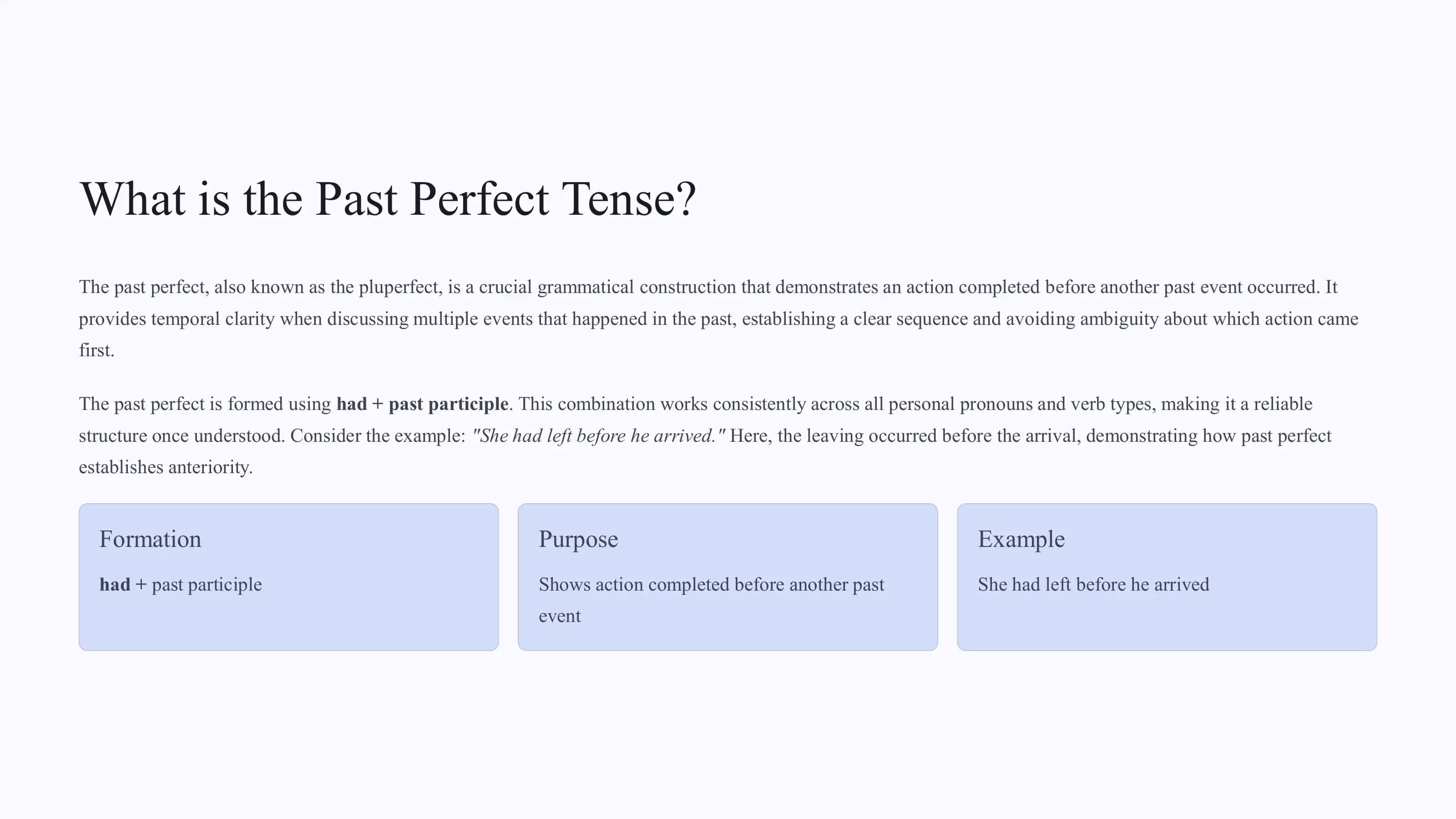 Past-Perfect-Tense 2