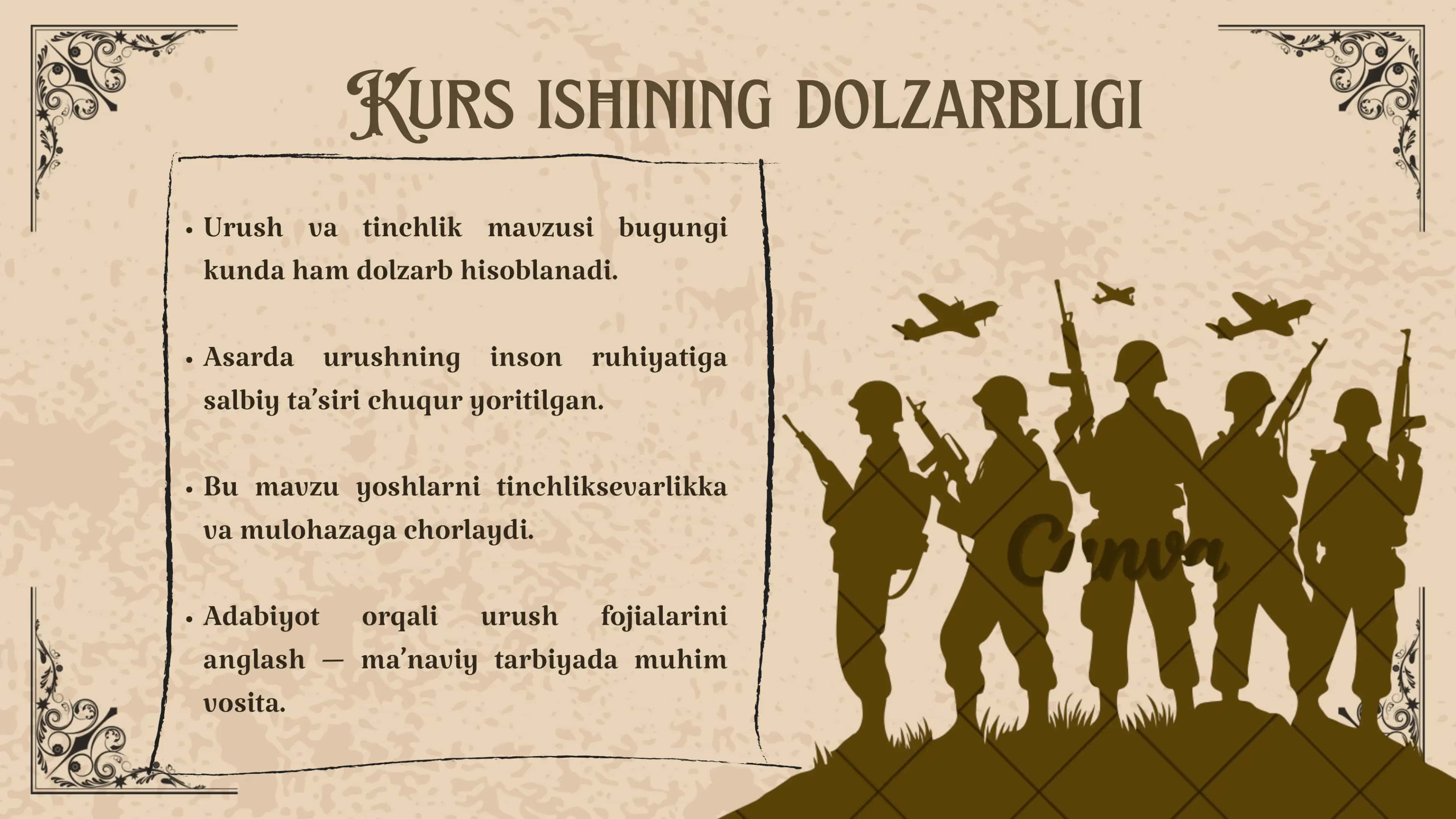 “G‘ARBIY FRONTDA O‘ZGARISH YO‘Q” ANTIHARBIY VA REALISTIK ROMANIDA URUSHNING INSON RUHIY DUNYOSIGA KO‘RSATGAN TA’SIRI VA URUSHNING FOJIAVIY OQIBATLARI 2